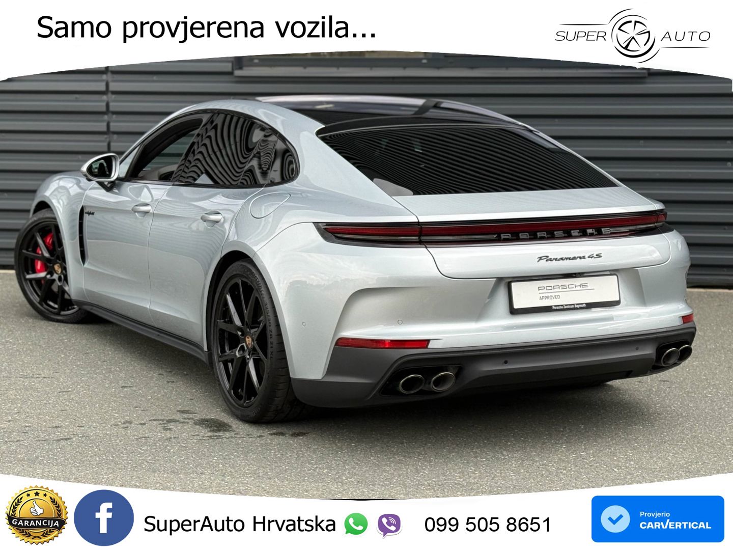 Porsche Panamera 4S 2.9 V6 (544 KS) E-Hybrid PDK ACC+HEAD+4xGR SJED+360+PANO