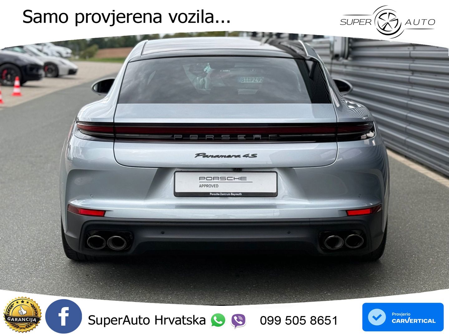 Porsche Panamera 4S 2.9 V6 (544 KS) E-Hybrid PDK ACC+HEAD+4xGR SJED+360+PANO