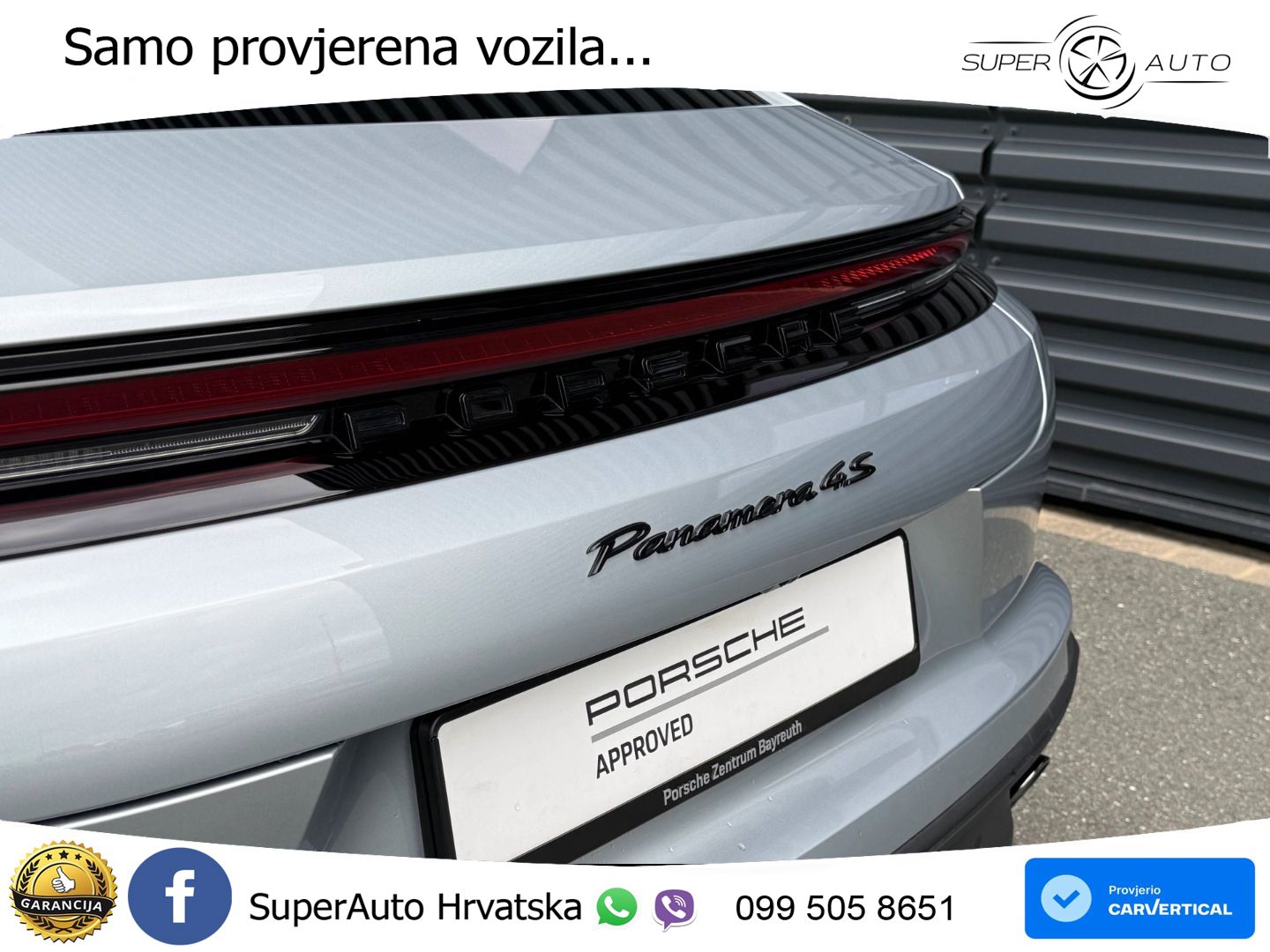 Porsche Panamera 4S 2.9 V6 (544 KS) E-Hybrid PDK ACC+HEAD+4xGR SJED+360+PANO