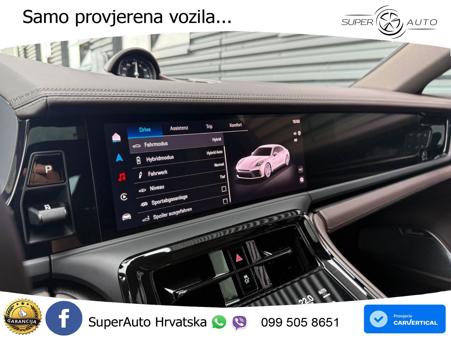 Porsche Panamera 4S 2.9 V6 (544 KS) E-Hybrid PDK ACC+HEAD+4xGR SJED+360+PANO