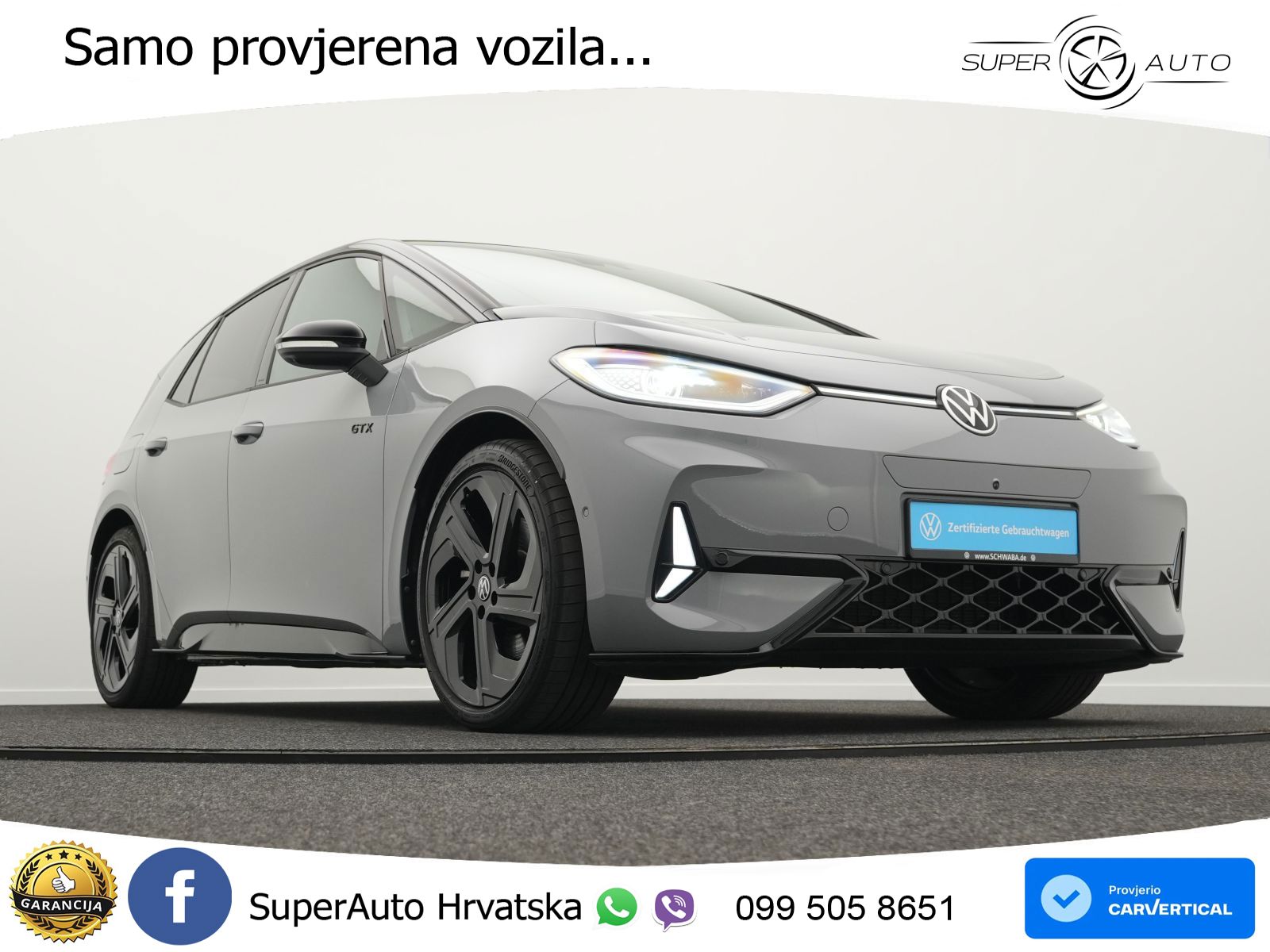 Volkswagen ID.3 GTX Performance 84 kWh (326 KS) LED+GR SJED+ACC
