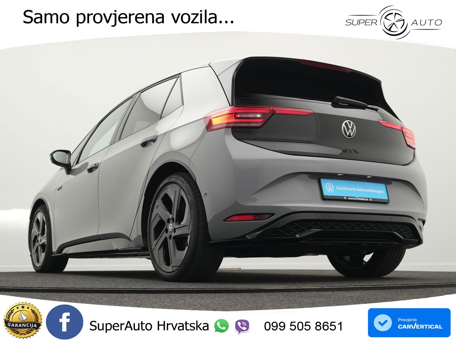 Volkswagen ID.3 GTX Performance 84 kWh (326 KS) LED+GR SJED+ACC