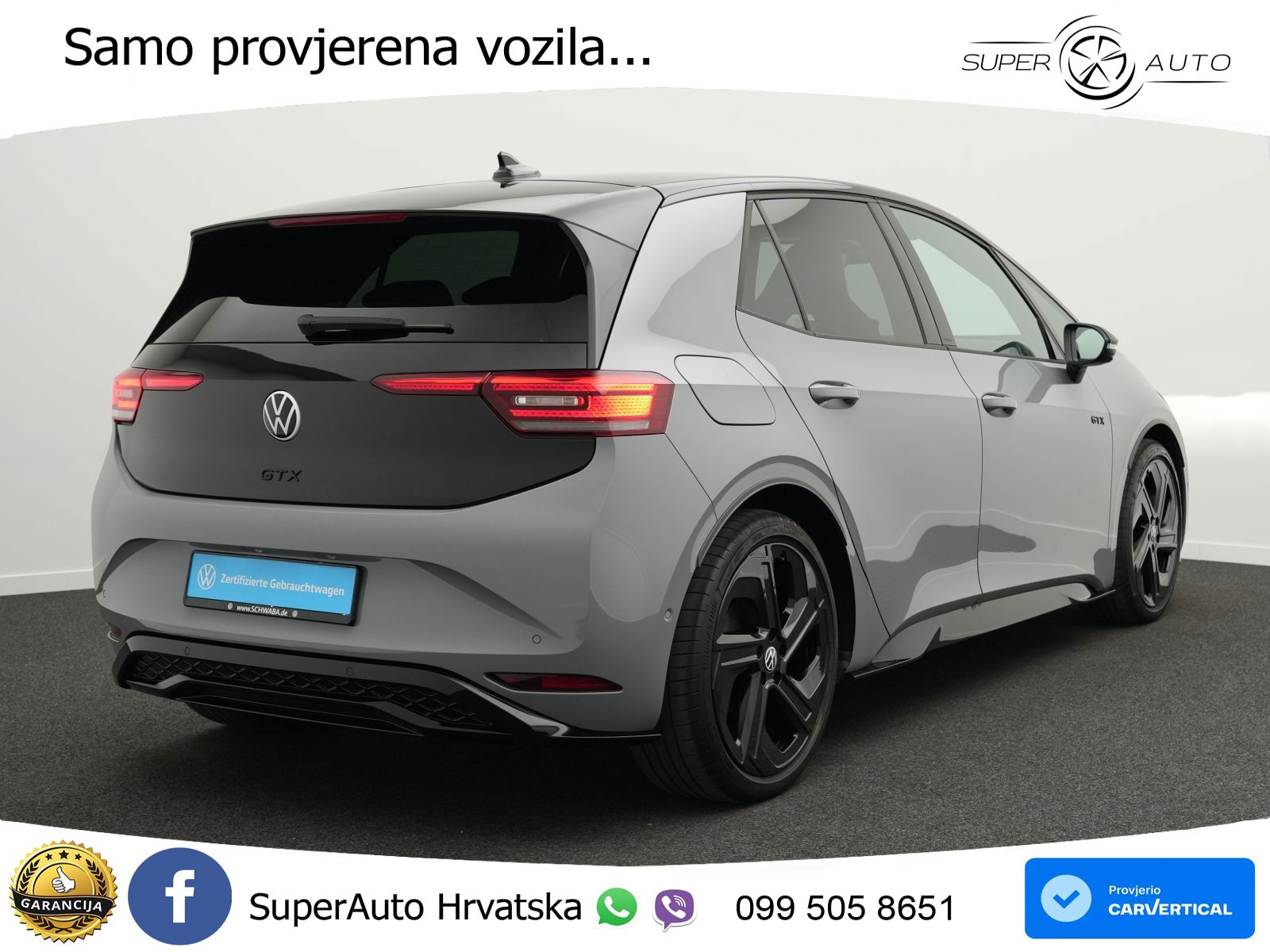 Volkswagen ID.3 GTX Performance 84 kWh (326 KS) LED+GR SJED+ACC