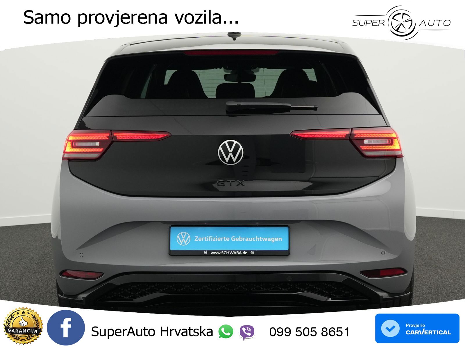 Volkswagen ID.3 GTX Performance 84 kWh (326 KS) LED+GR SJED+ACC