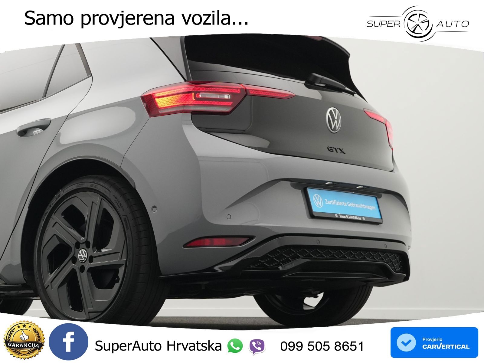 Volkswagen ID.3 GTX Performance 84 kWh (326 KS) LED+GR SJED+ACC