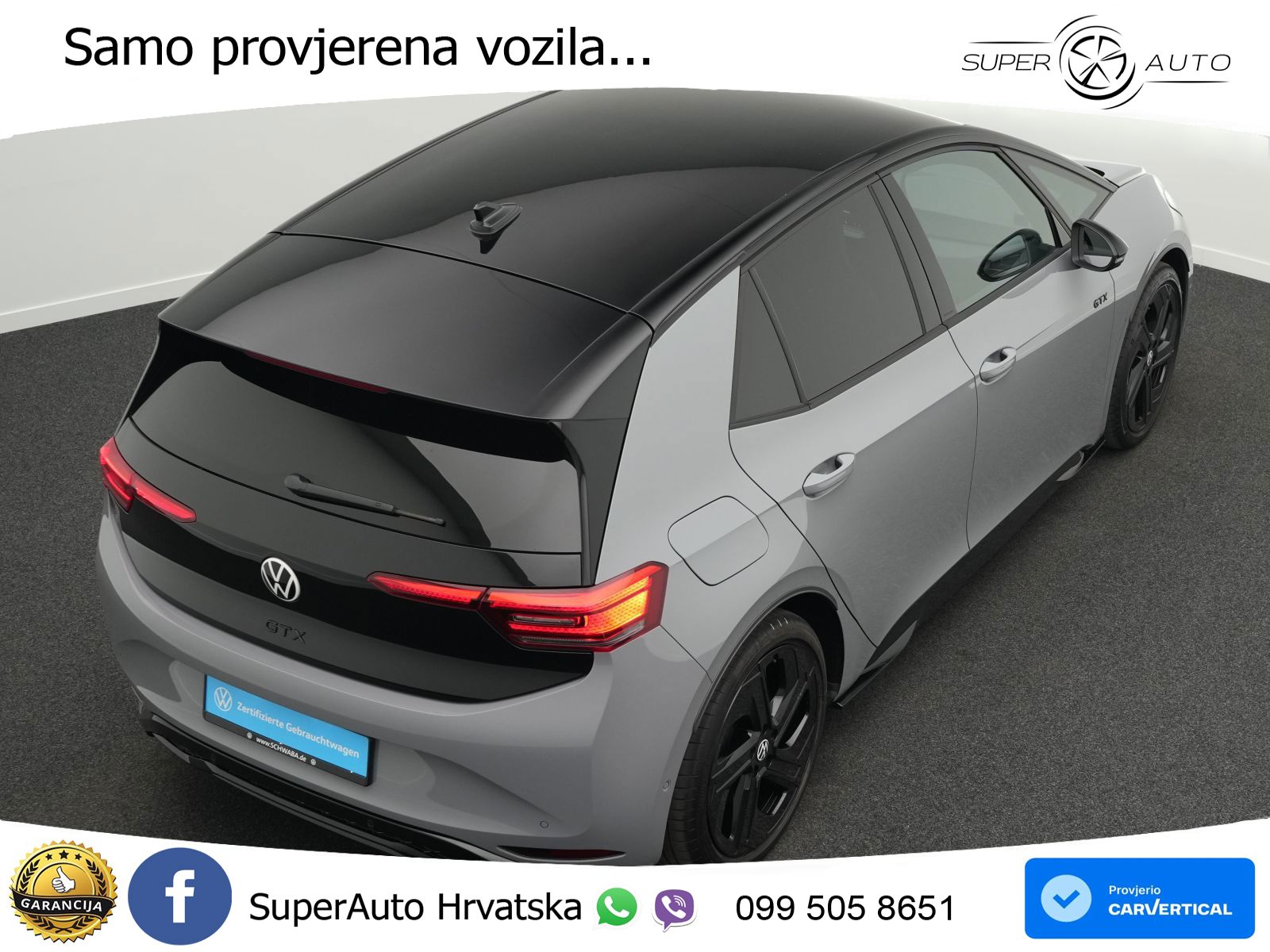 Volkswagen ID.3 GTX Performance 84 kWh (326 KS) LED+GR SJED+ACC