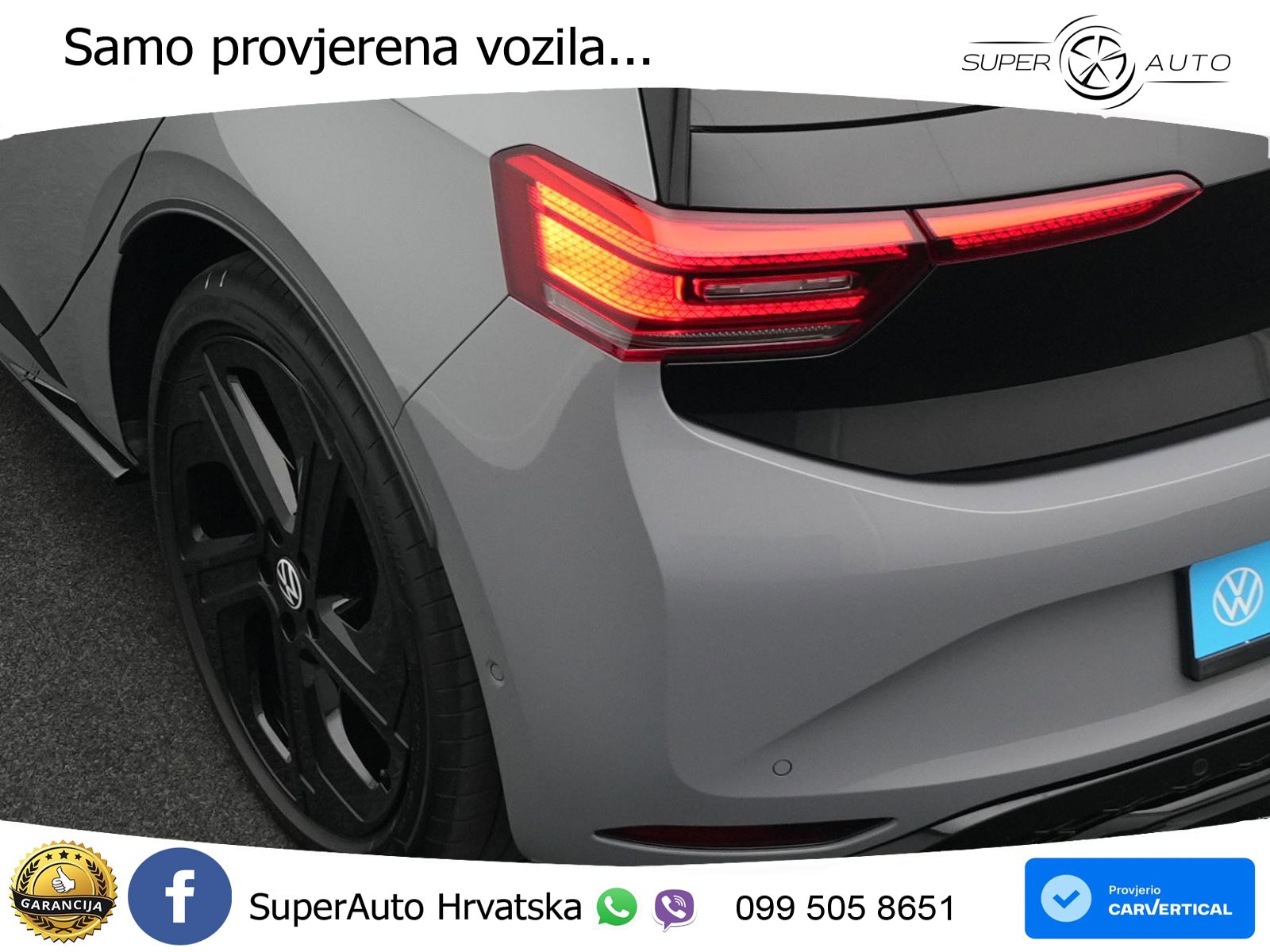 Volkswagen ID.3 GTX Performance 84 kWh (326 KS) LED+GR SJED+ACC