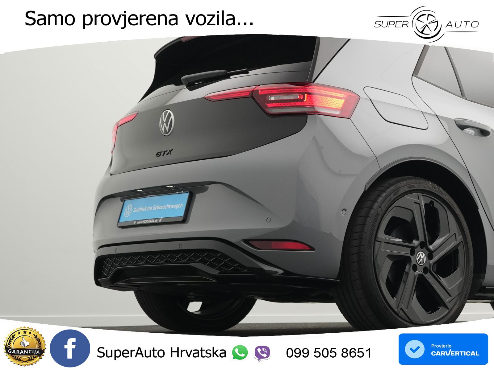Volkswagen ID.3 GTX Performance 84 kWh (326 KS) LED+GR SJED+ACC