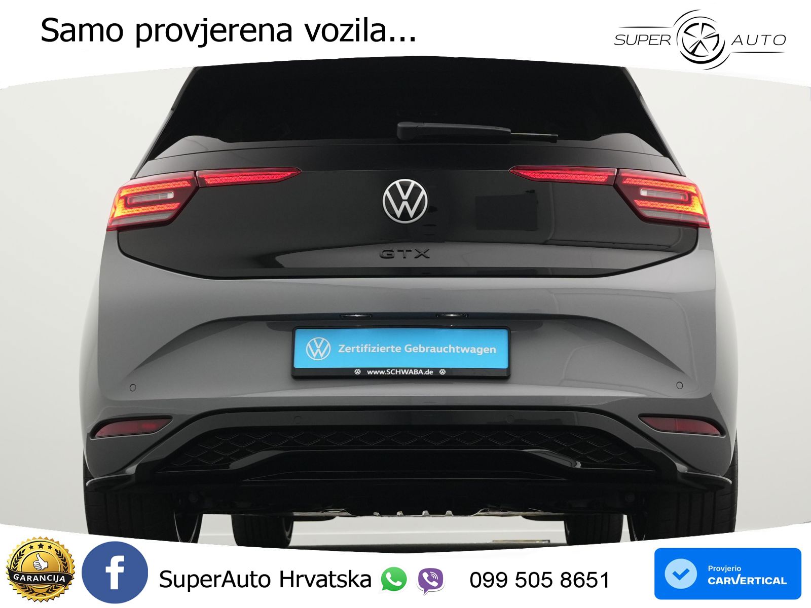 Volkswagen ID.3 GTX Performance 84 kWh (326 KS) LED+GR SJED+ACC