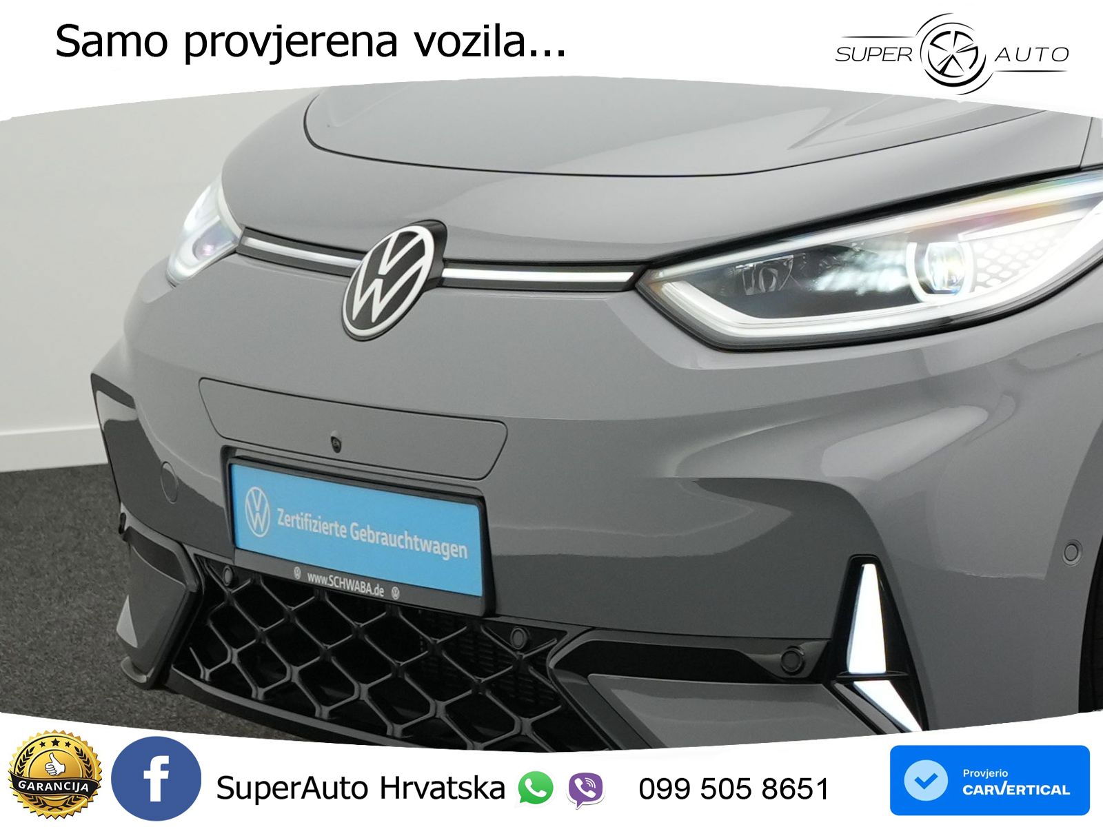 Volkswagen ID.3 GTX Performance 84 kWh (326 KS) LED+GR SJED+ACC