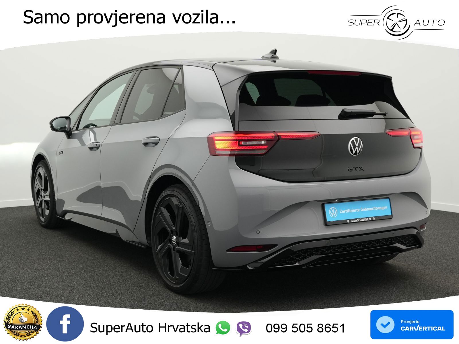 Volkswagen ID.3 GTX Performance 84 kWh (326 KS) LED+GR SJED+ACC