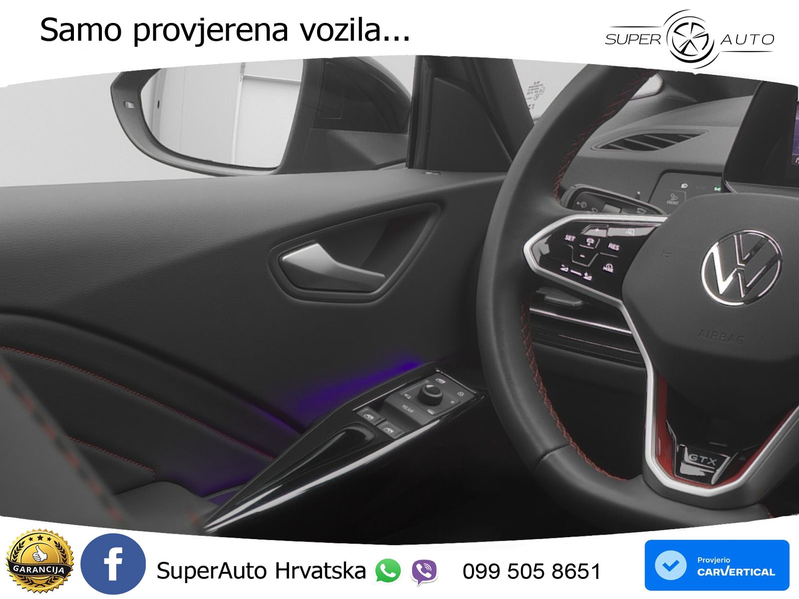 Volkswagen ID.3 GTX Performance 84 kWh (326 KS) LED+GR SJED+ACC