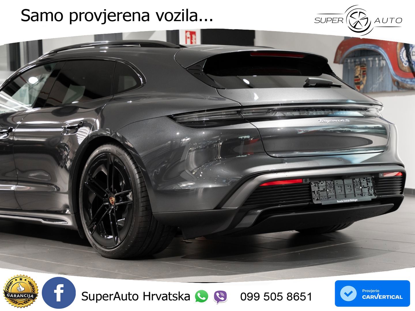 Porsche Taycan Sport Turismo 4S 105 kWh (598 KS)