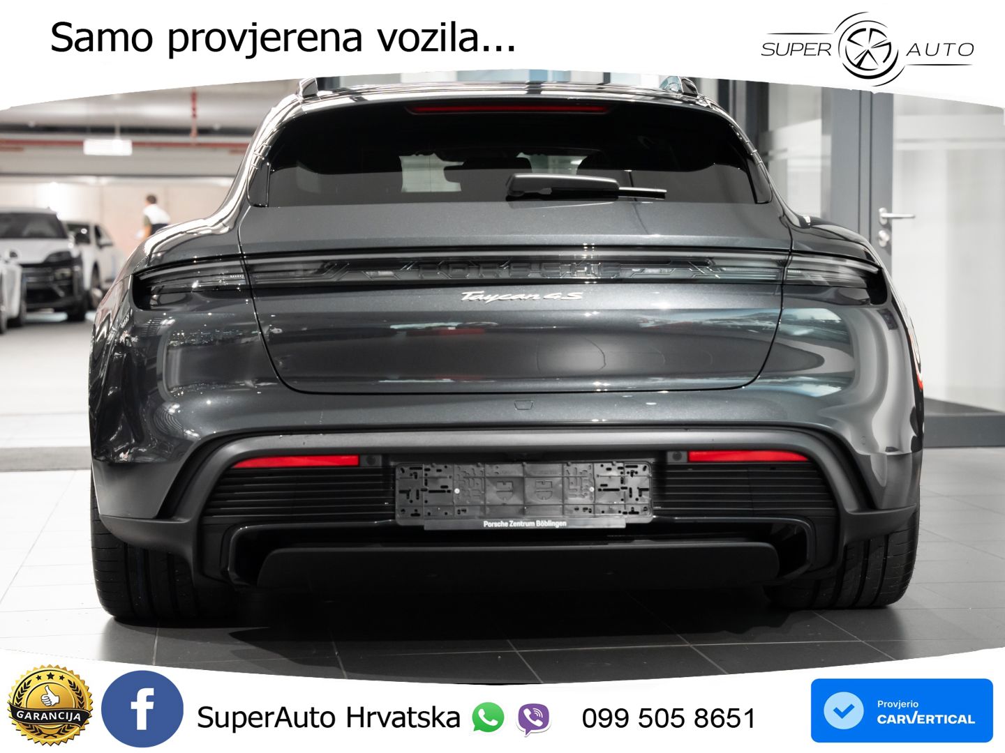 Porsche Taycan Sport Turismo 4S 105 kWh (598 KS)