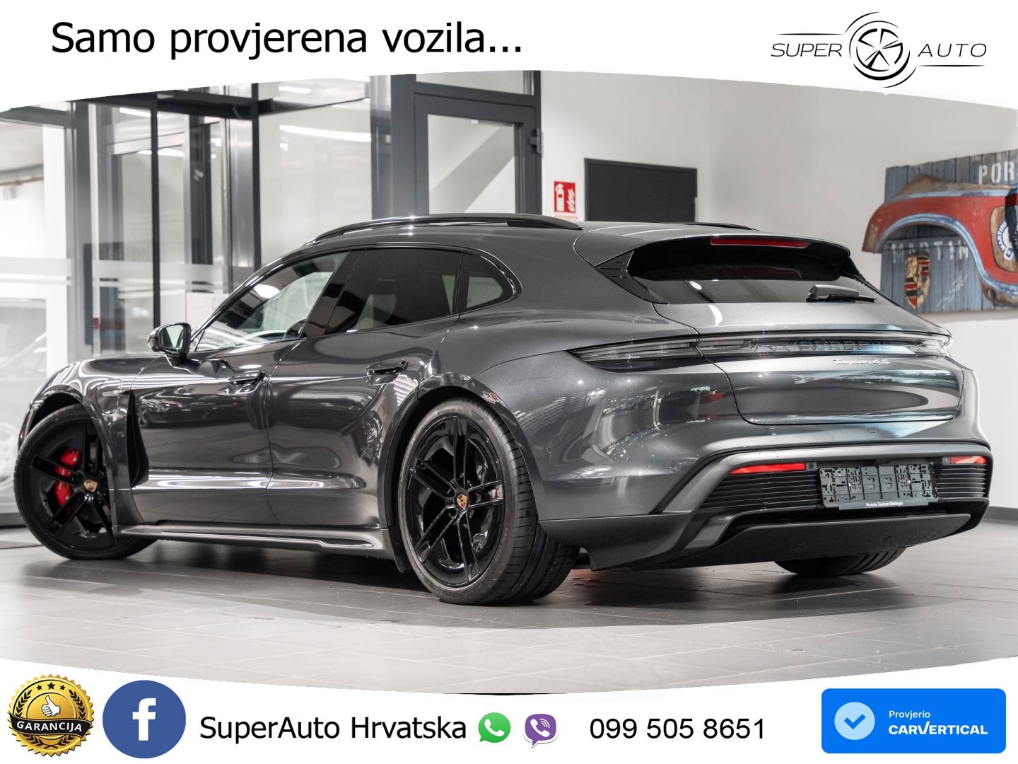 Porsche Taycan Sport Turismo 4S 105 kWh (598 KS)