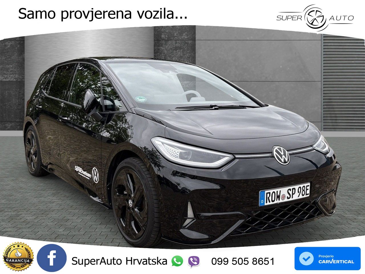 Volkswagen ID.3 GTX 84 kWh (286 KS) LED+GR SJED+ACC