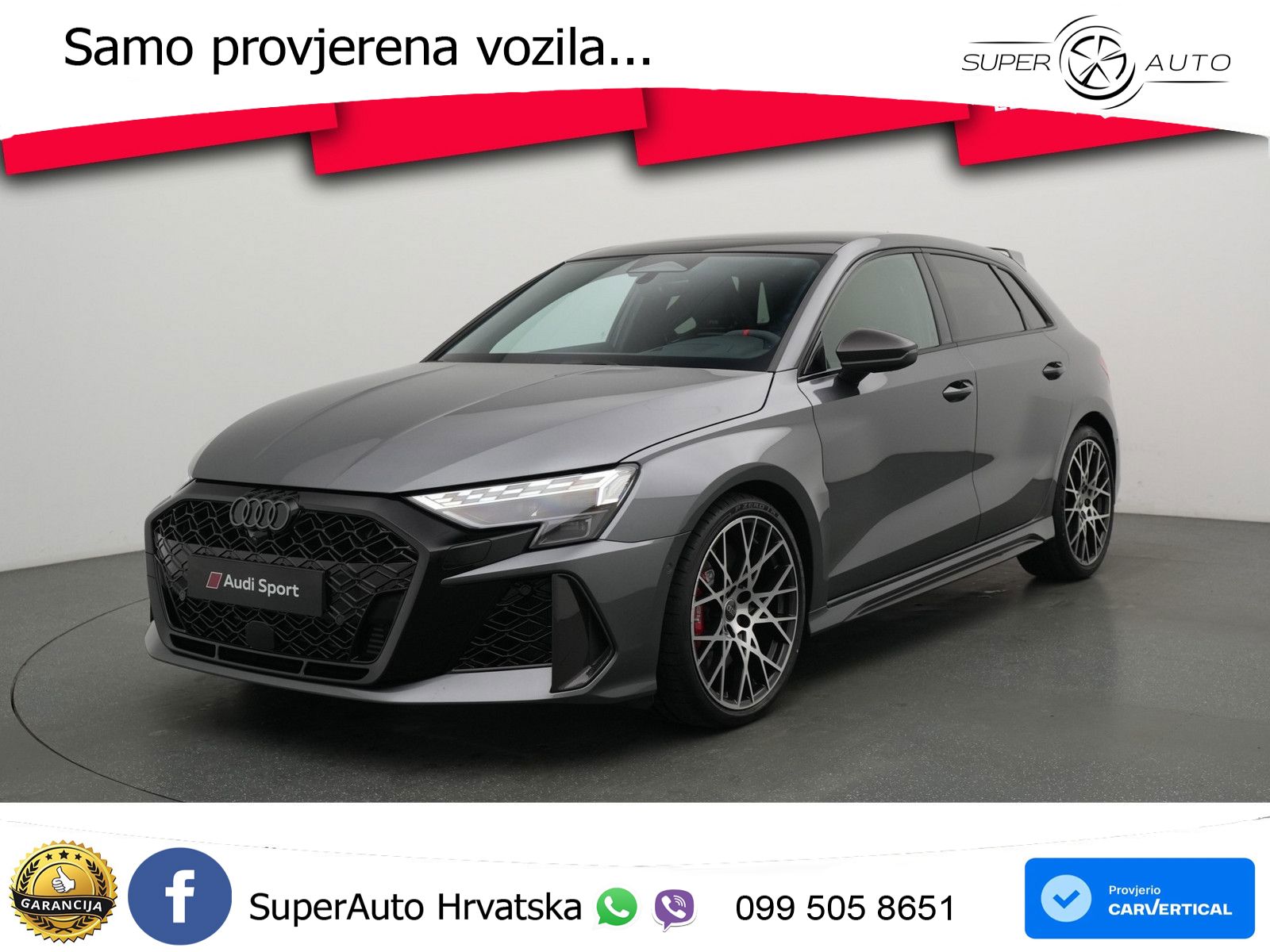 Audi RS3 Sportback 2.5 TFSI (400 KS) quattro S tronic LED+GR SJED+ACC