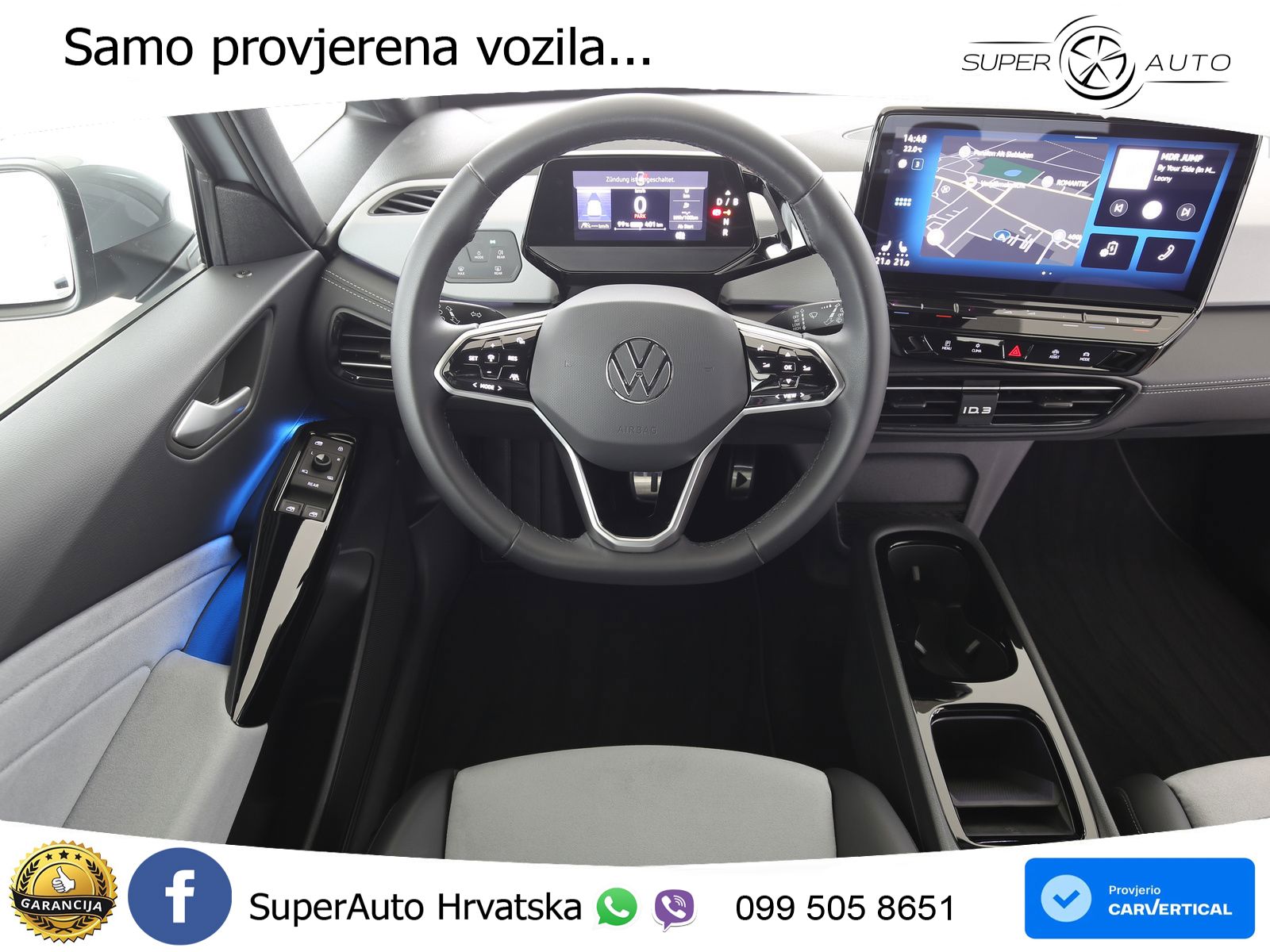 Volkswagen ID.3 Pro 62 kWh (204 KS) LED+GR SJED+ACC