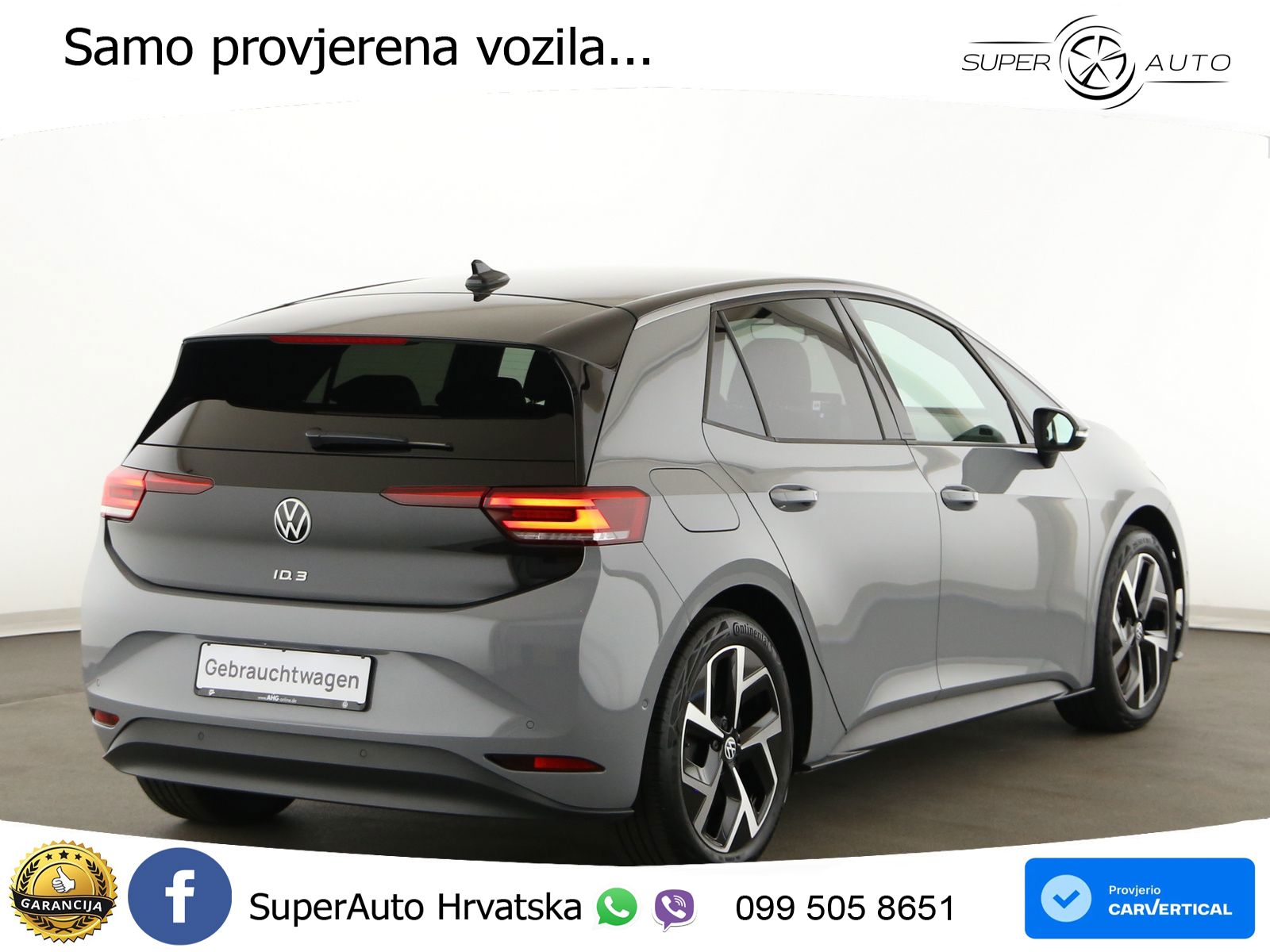 Volkswagen ID.3 Pro 62 kWh (204 KS) LED+GR SJED+ACC