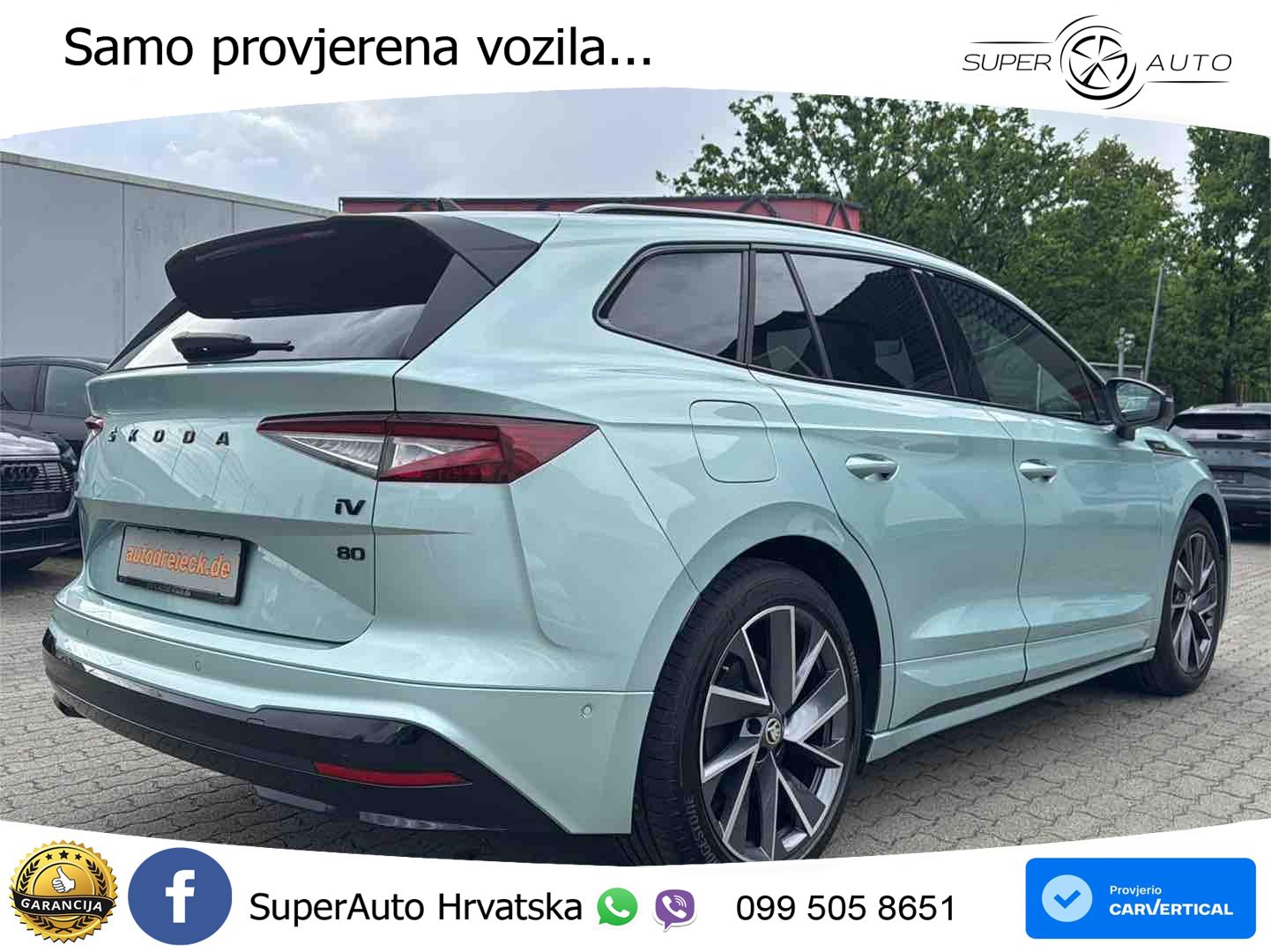 Škoda Enyaq iV 80 82 kWh (204 KS) SportLine LED+GR SJED+ACC
