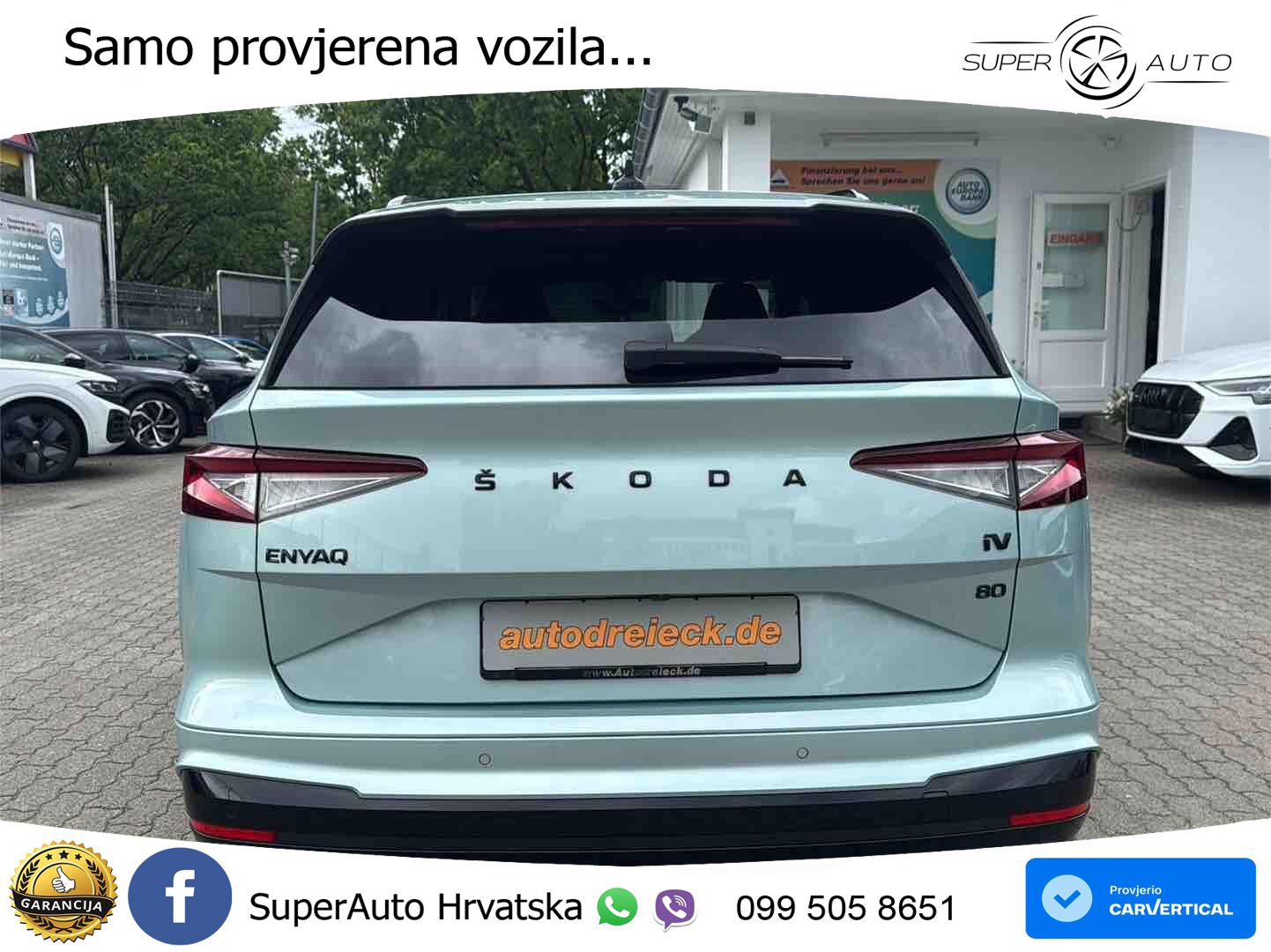Škoda Enyaq iV 80 82 kWh (204 KS) SportLine LED+GR SJED+ACC