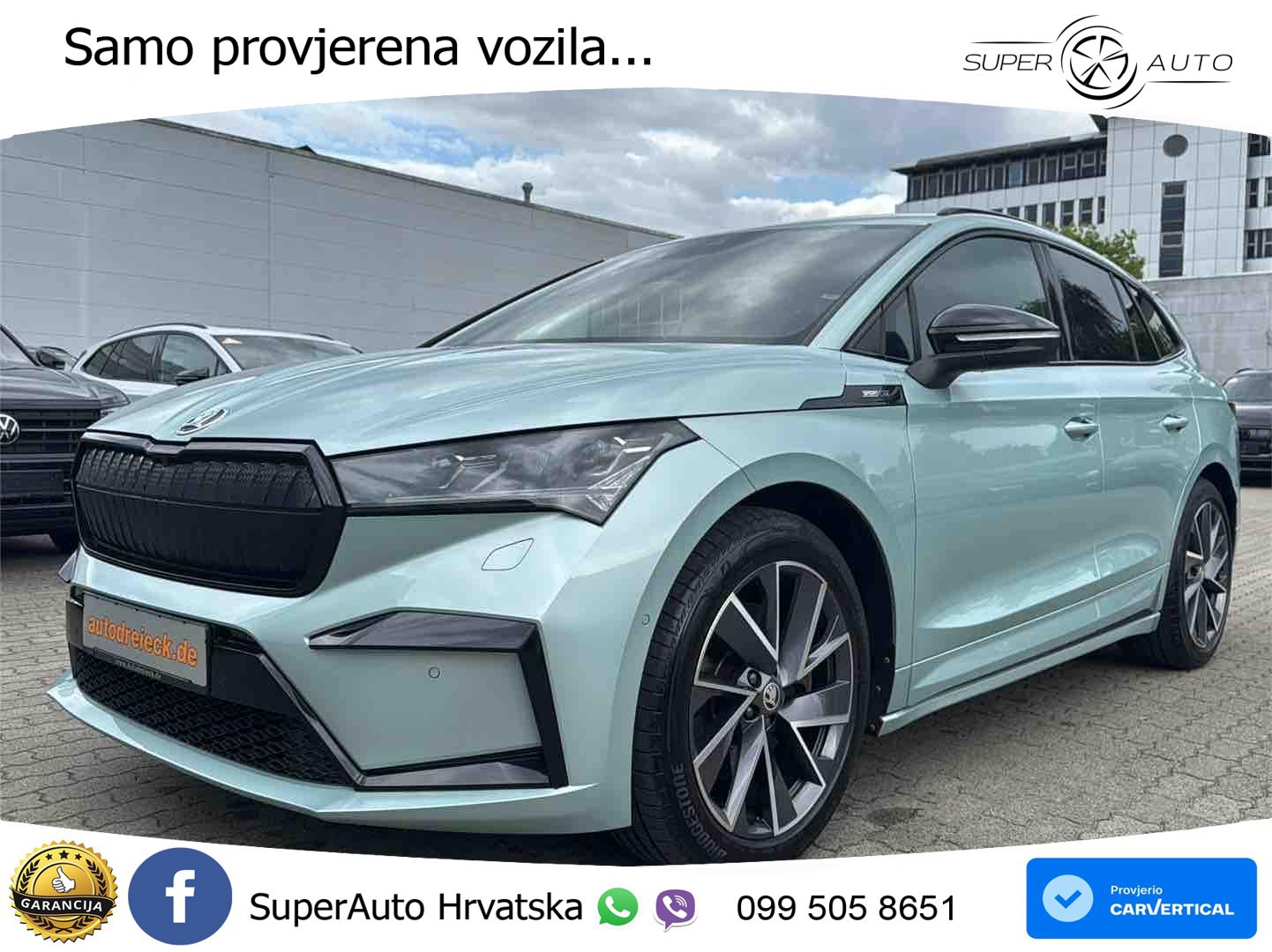 Škoda Enyaq iV 80 82 kWh (204 KS) SportLine LED+GR SJED+ACC