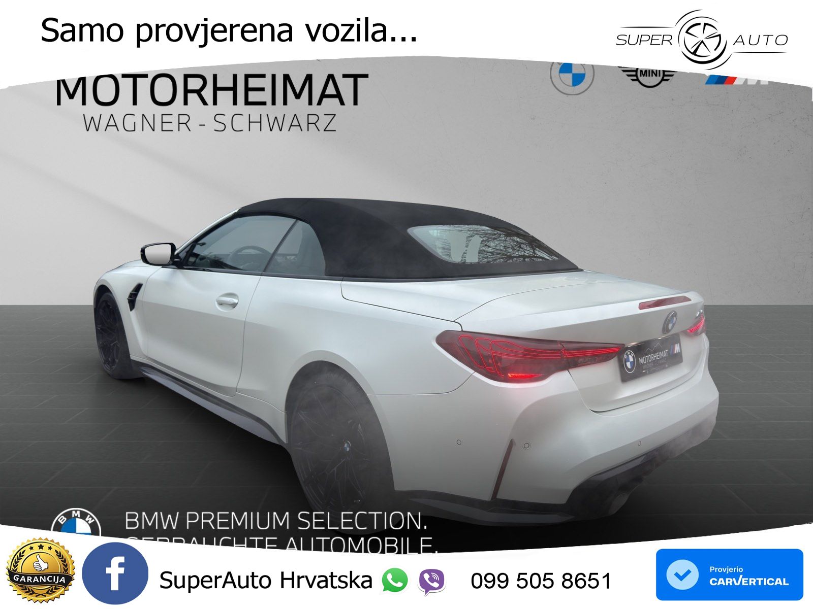 BMW M4 Convertible Competition 3.0 (530 KS) xDrive Steptronic LED+GR SJED+ACC