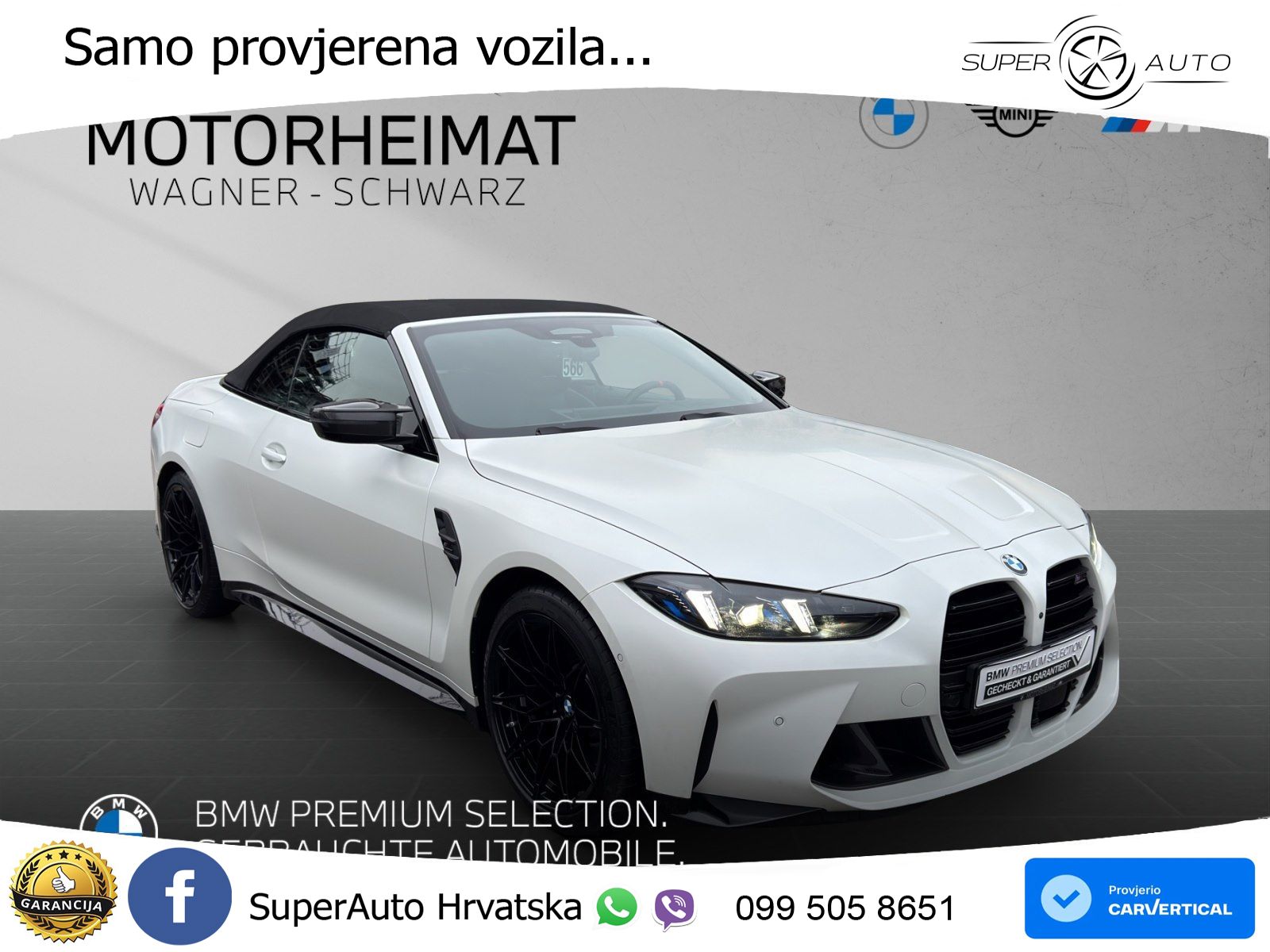 BMW M4 Convertible Competition 3.0 (530 KS) xDrive Steptronic LED+GR SJED+ACC