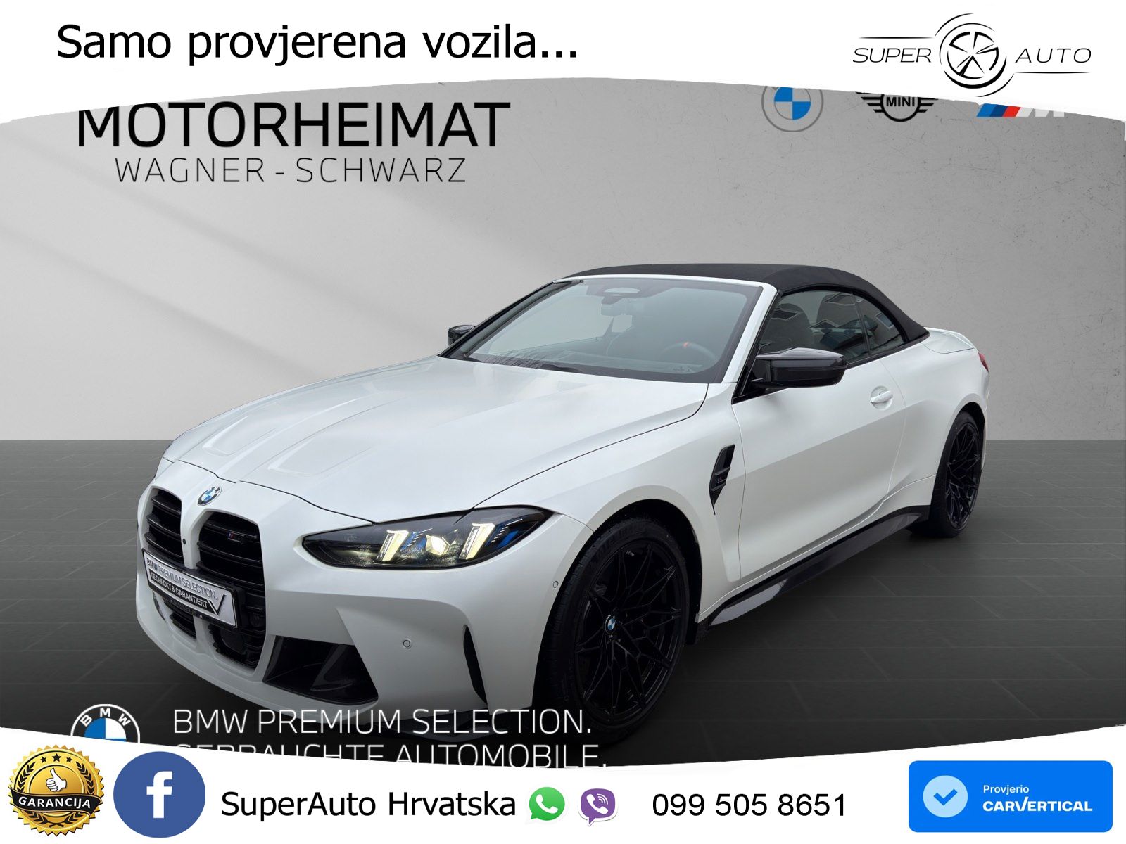 BMW M4 Convertible Competition 3.0 (530 KS) xDrive Steptronic LED+GR SJED+ACC
