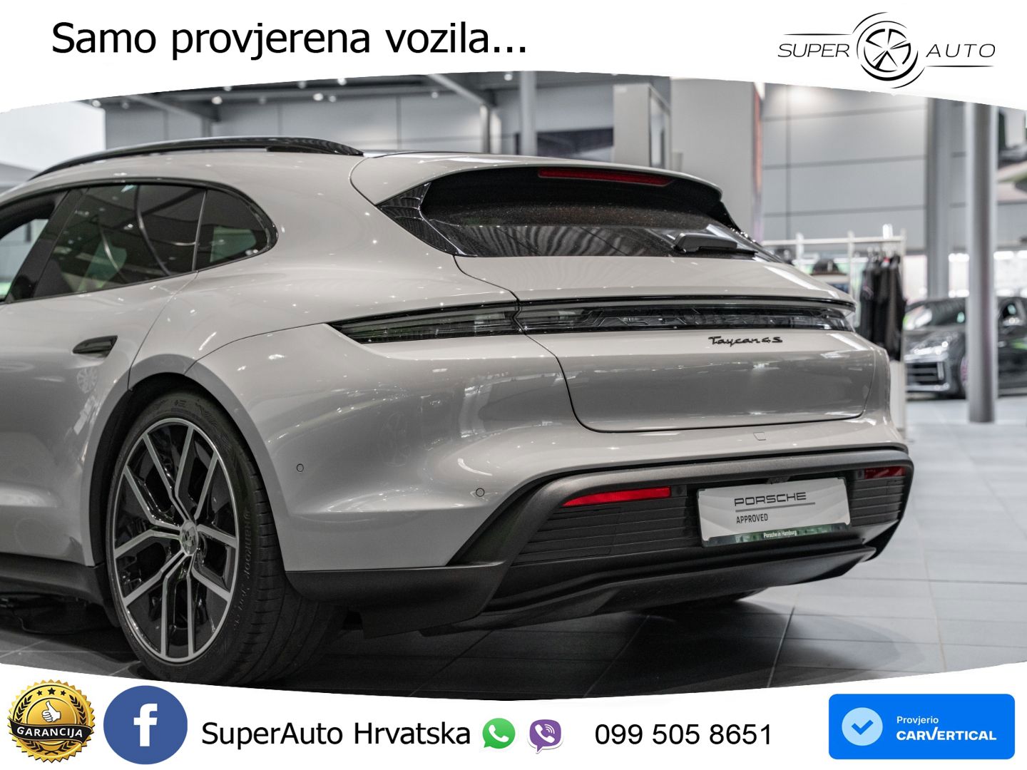 Porsche Taycan Sport Turismo 4S 105 kWh (598 KS)