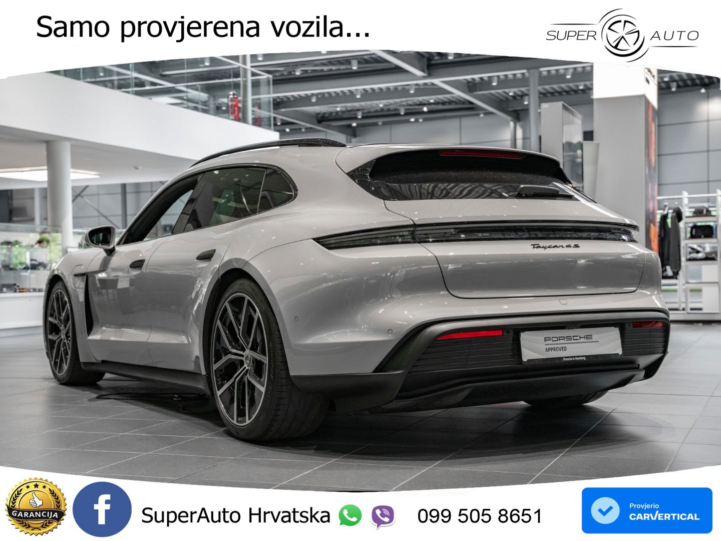 Porsche Taycan Sport Turismo 4S 105 kWh (598 KS)