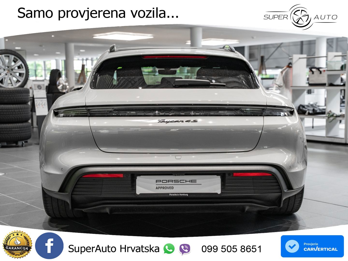 Porsche Taycan Sport Turismo 4S 105 kWh (598 KS)
