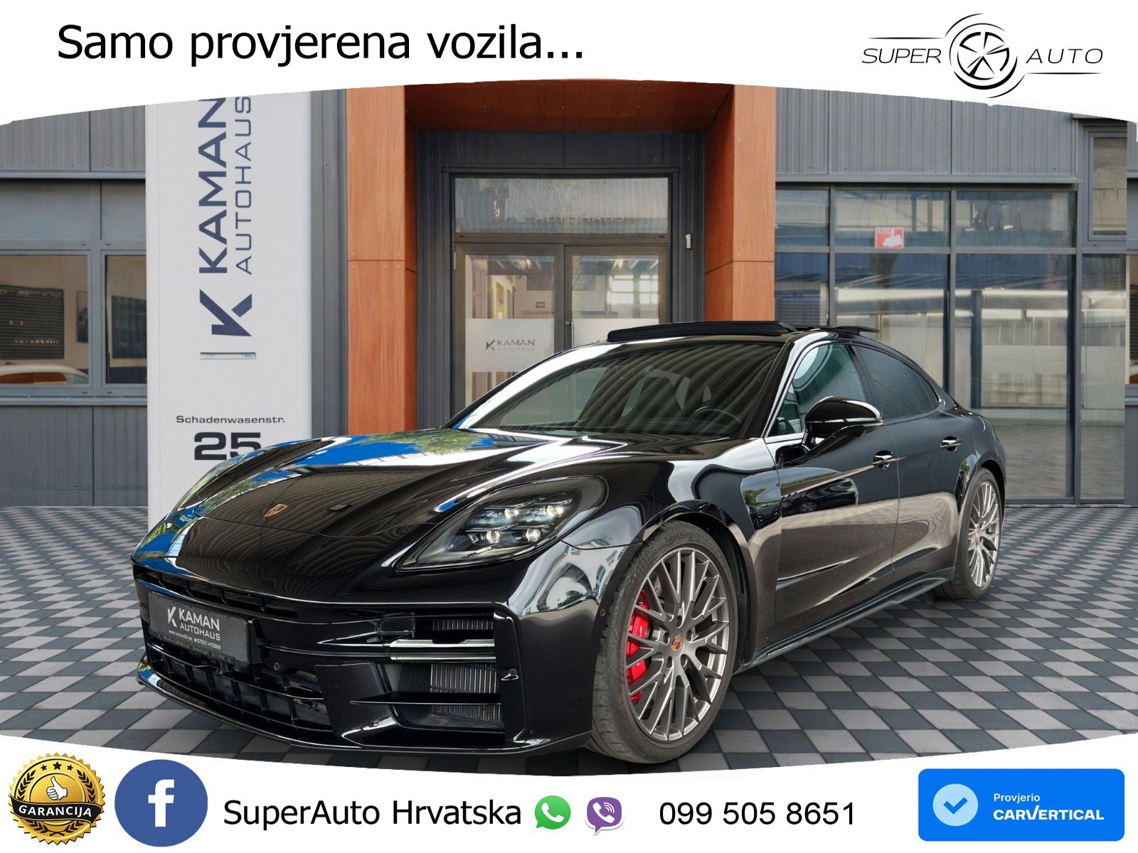 Porsche Panamera 4S 2.9 V6 (544 KS) E-Hybrid PDK ACC+HEAD+4xGR SJED+360+PANO