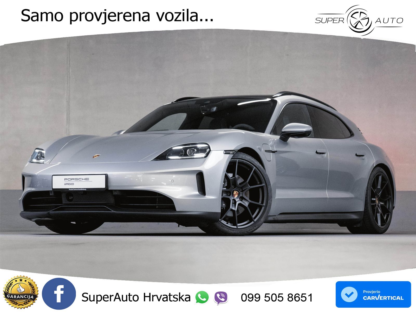 Porsche Taycan Sport Turismo 105 kWh (435 KS)