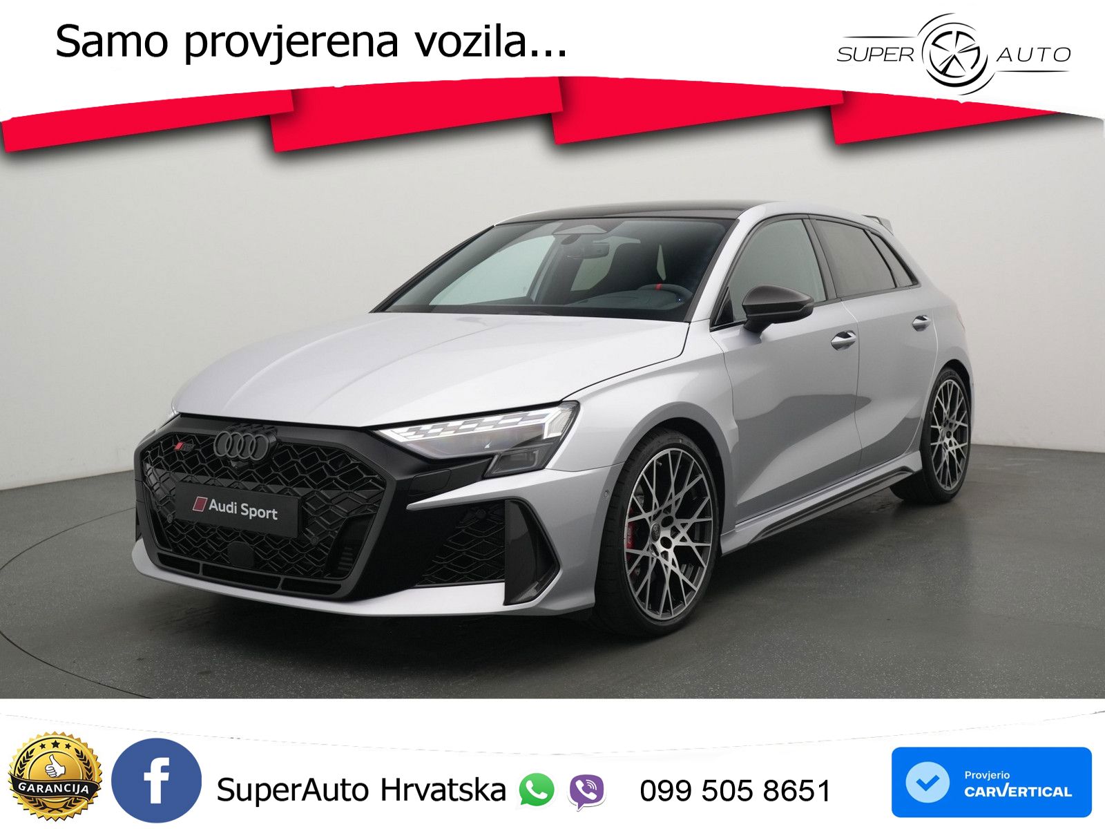 Audi RS3 Sportback 2.5 TFSI (400 KS) quattro S tronic LED+GR SJED+ACC