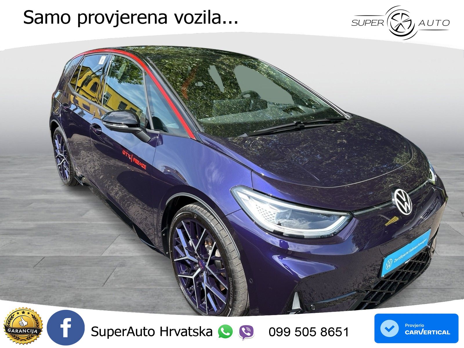 Volkswagen ID.3 GTX Performance 84 kWh (326 KS) LED+GR SJED+ACC