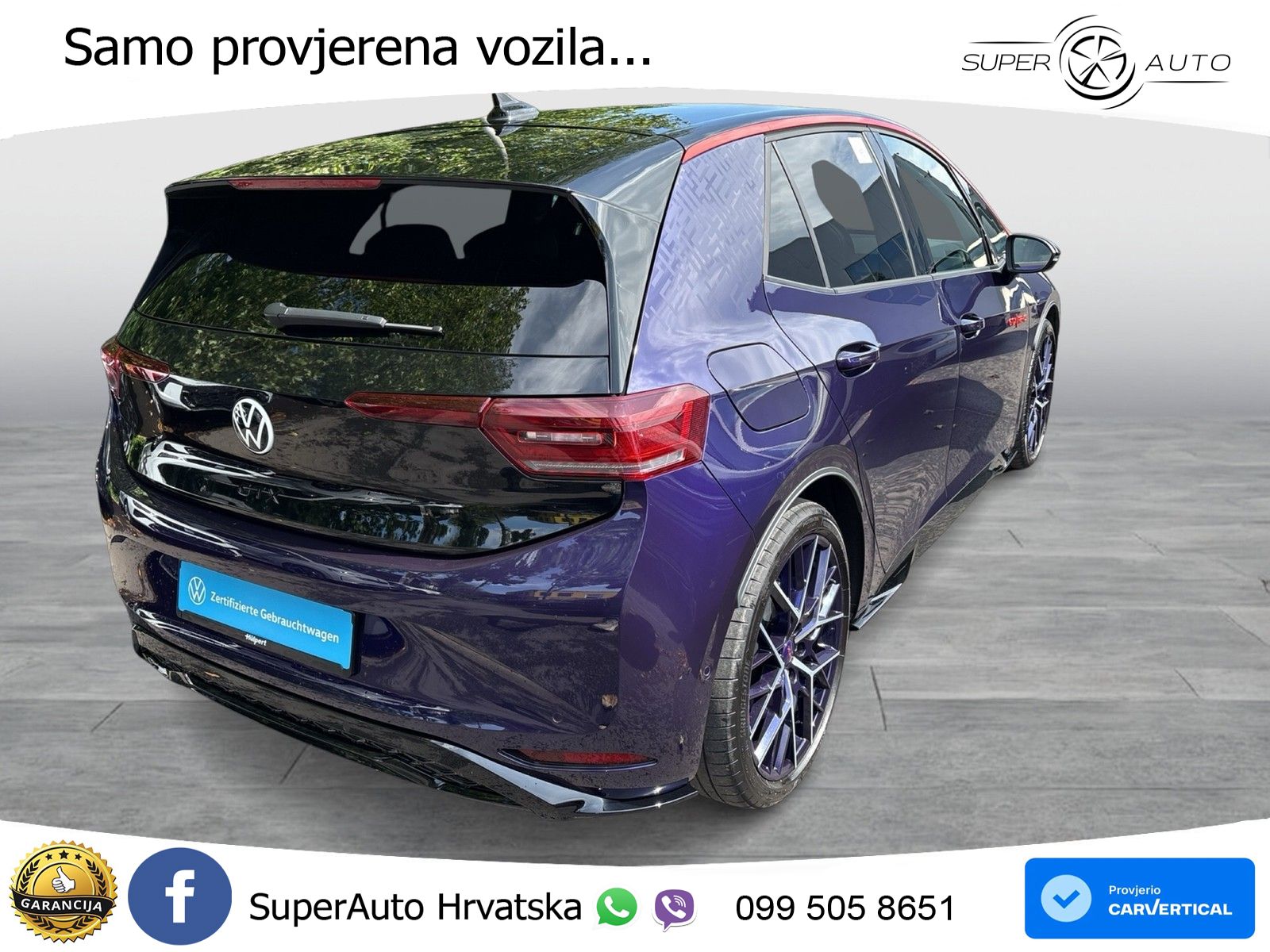 Volkswagen ID.3 GTX Performance 84 kWh (326 KS) LED+GR SJED+ACC