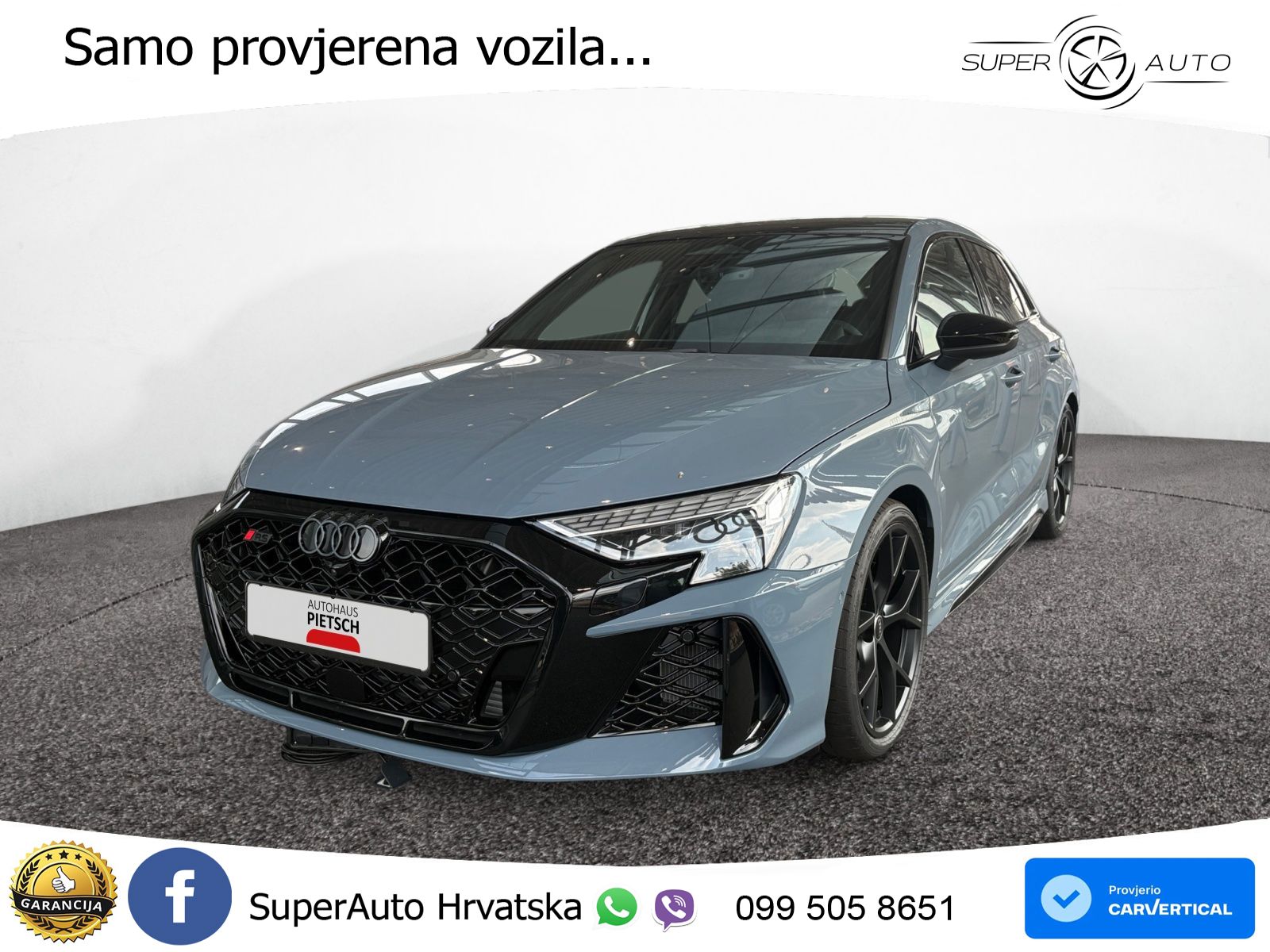 Audi RS3 Sedan 2.5 TFSI (400 KS) quattro S tronic LED+GR SJED+ACC