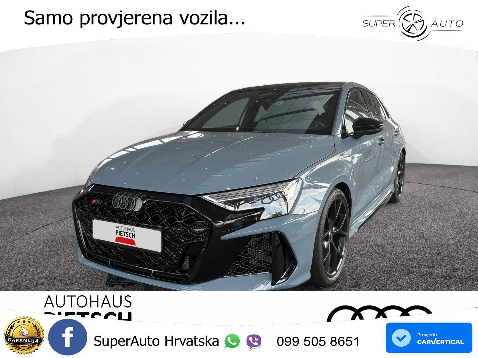 Audi RS3 Sedan 2.5 TFSI (400 KS) quattro S tronic LED+GR SJED+ACC