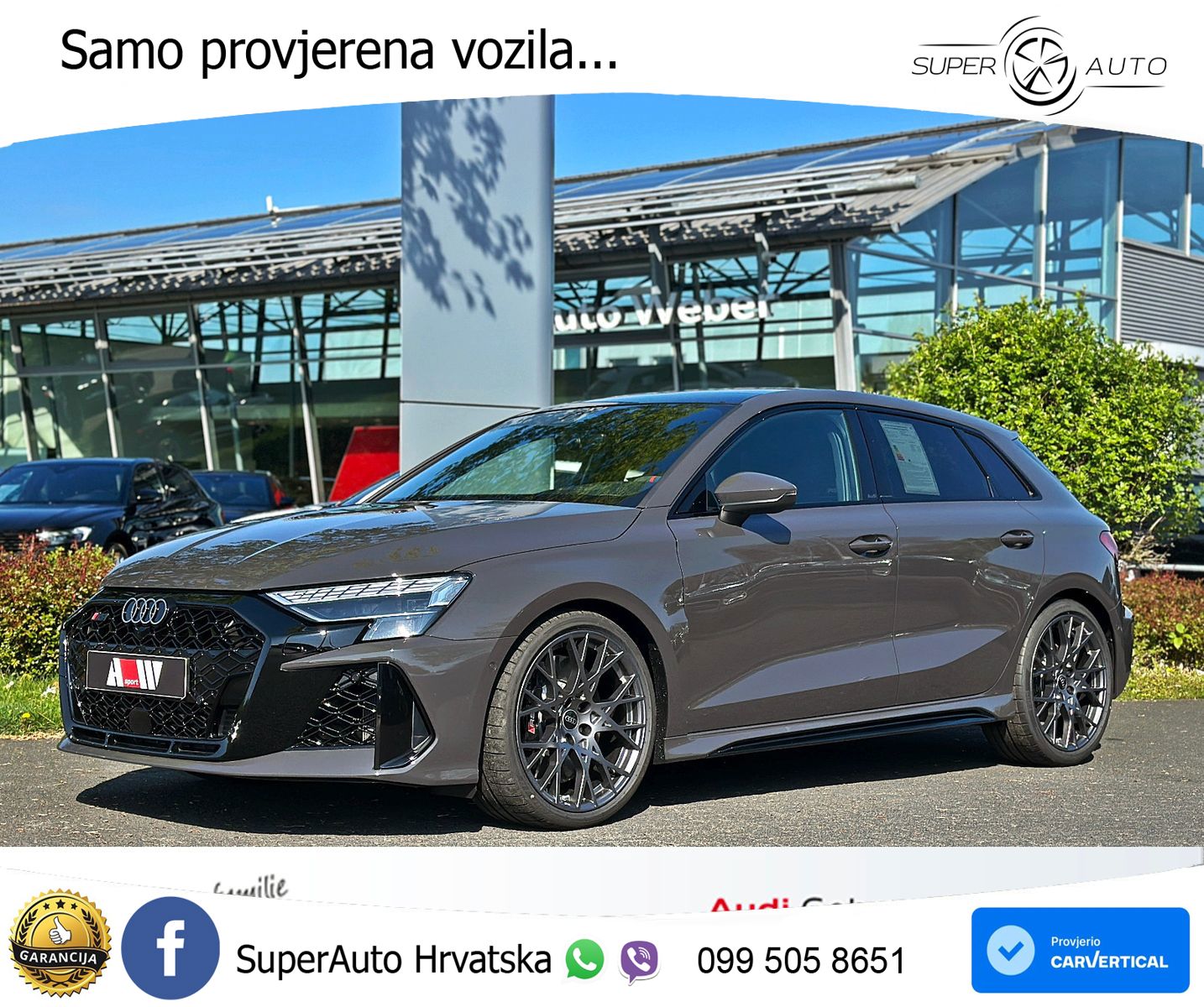 Audi RS3 Sedan 2.5 TFSI (400 KS) quattro S tronic LED+GR SJED+ACC