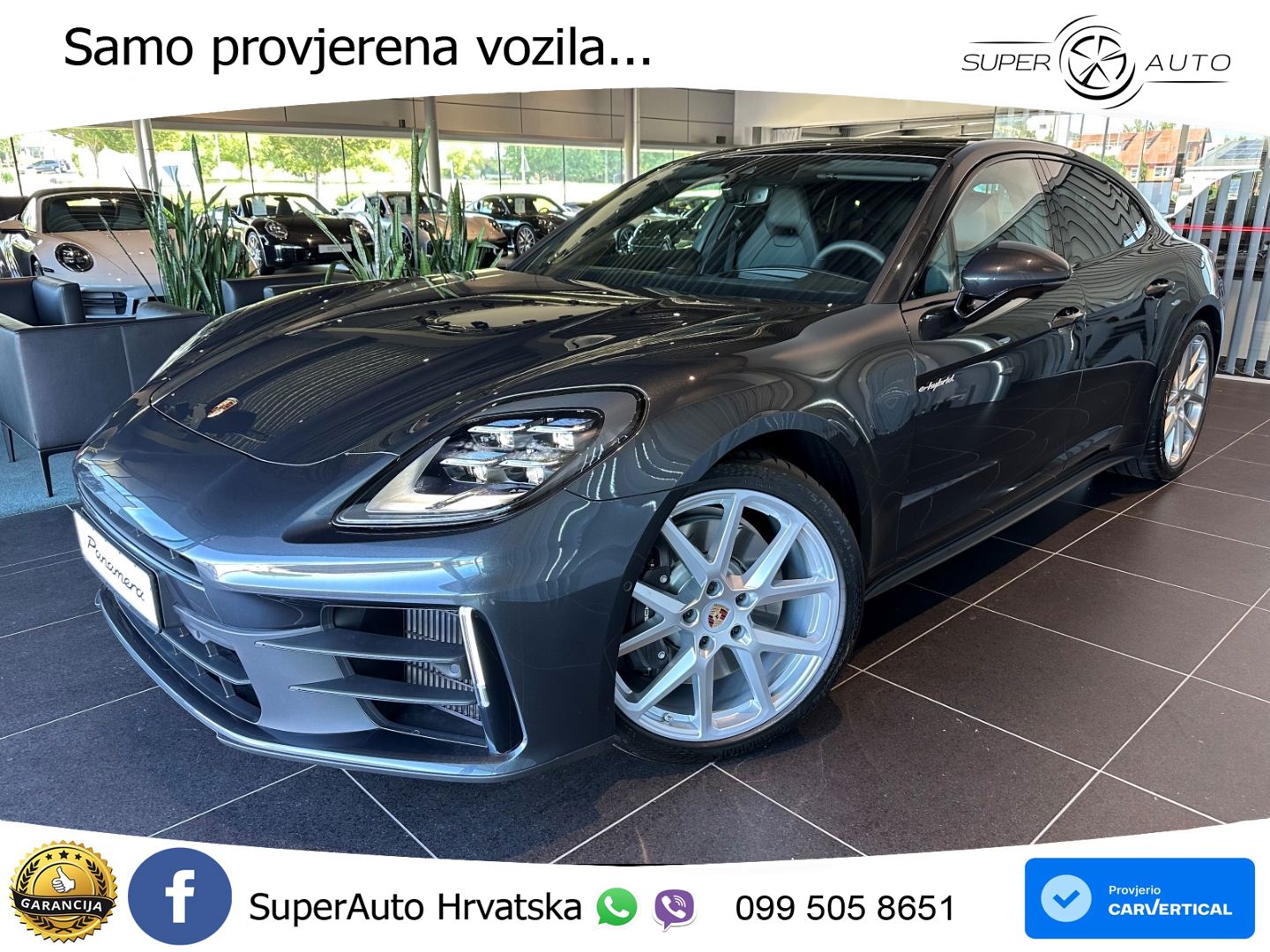 Porsche Panamera 4 2.9 V6 (470 KS) E-Hybrid PDK LED+GR SJED+ACC