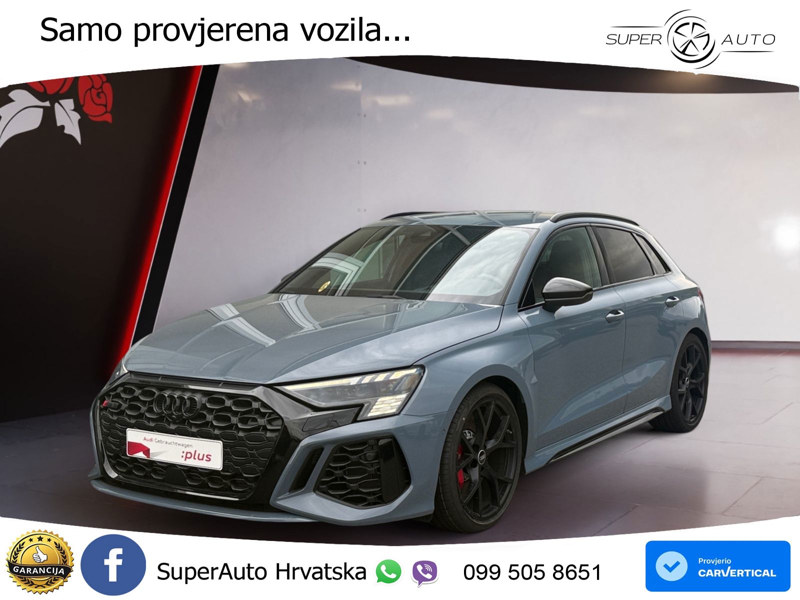 Audi RS3 Sportback 2.5 TFSI (400 KS) quattro S tronic LED+GR SJED+ACC
