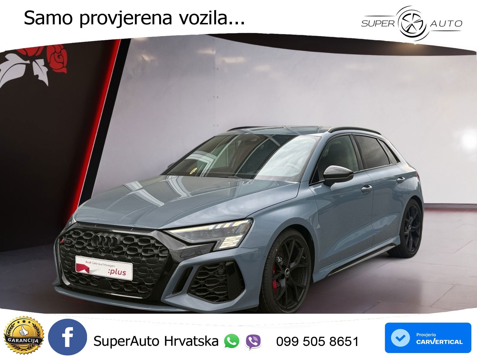 Audi RS3 Sportback 2.5 TFSI (400 KS) quattro S tronic LED+GR SJED+ACC