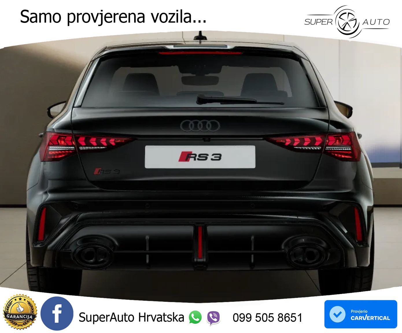 Audi RS3 Sedan 2.5 TFSI (400 KS) quattro S tronic LED+GR SJED+ACC