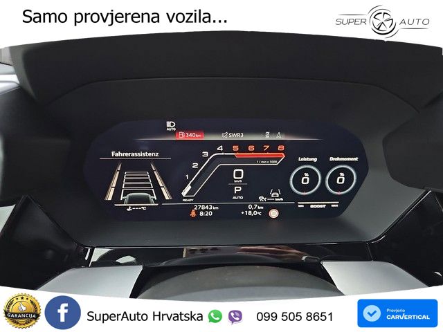Audi RS3 Sportback 2.5 TFSI (400 KS) quattro S tronic LED+GR SJED+ACC