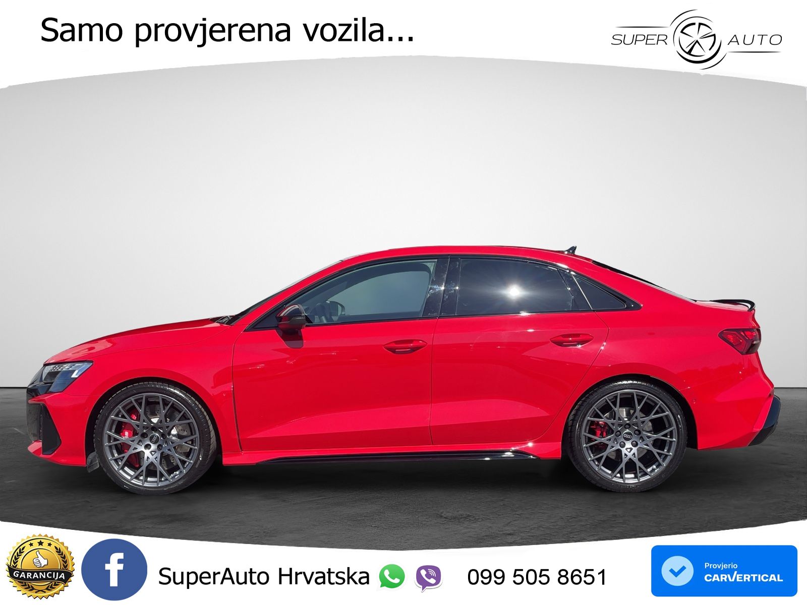 Audi RS3 Sedan 2.5 TFSI (400 KS) quattro S tronic LED+GR SJED+ACC