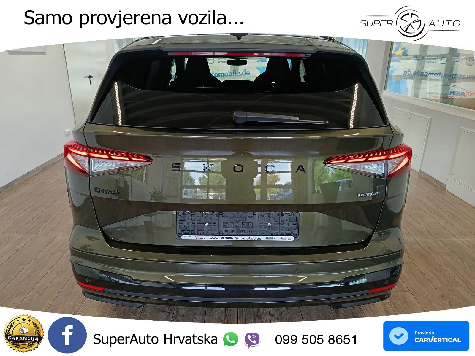Škoda Enyaq 85x 82 kWh (299 KS) AWD SportLine LED+GR SJED+ACC