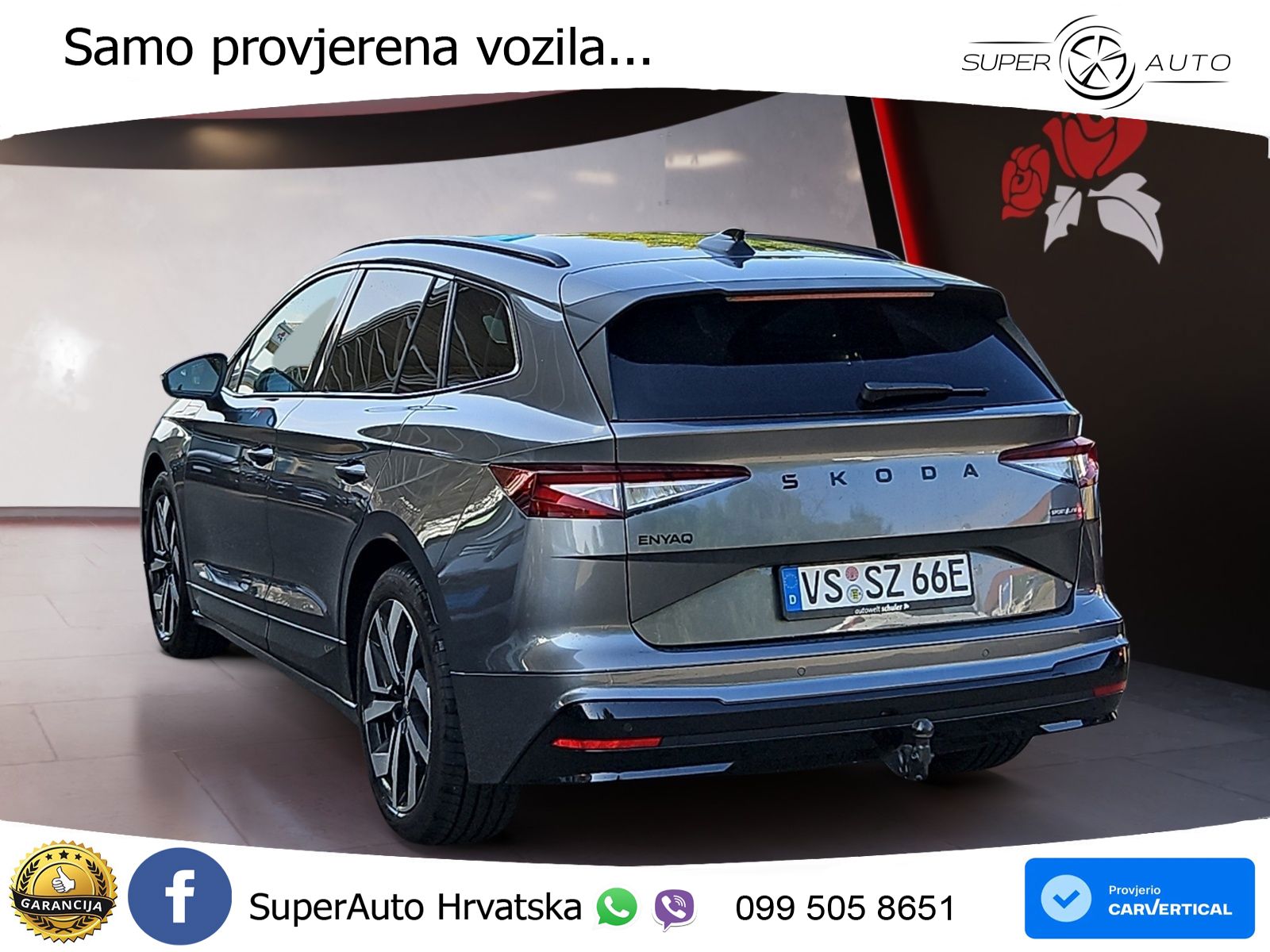 Škoda Enyaq 85 82 kWh (286 KS) SportLine LED+GR SJED+ACC