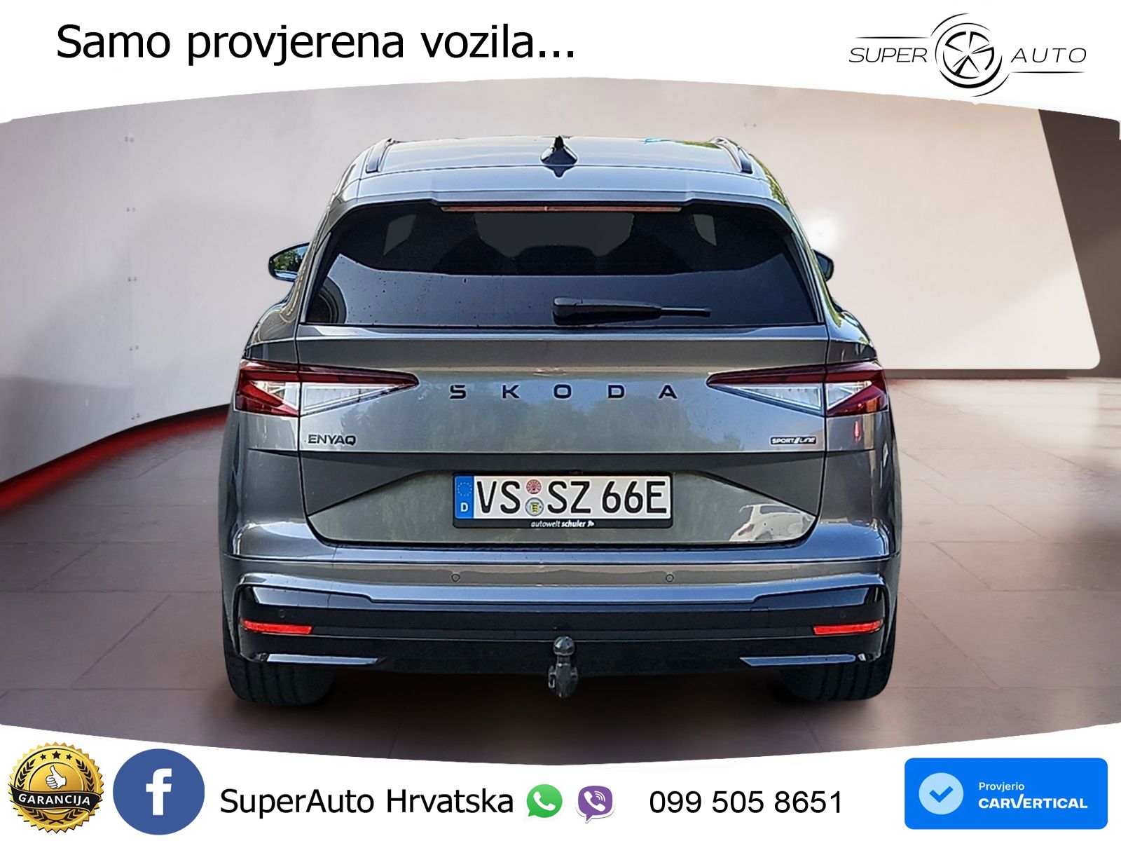 Škoda Enyaq 85 82 kWh (286 KS) SportLine LED+GR SJED+ACC