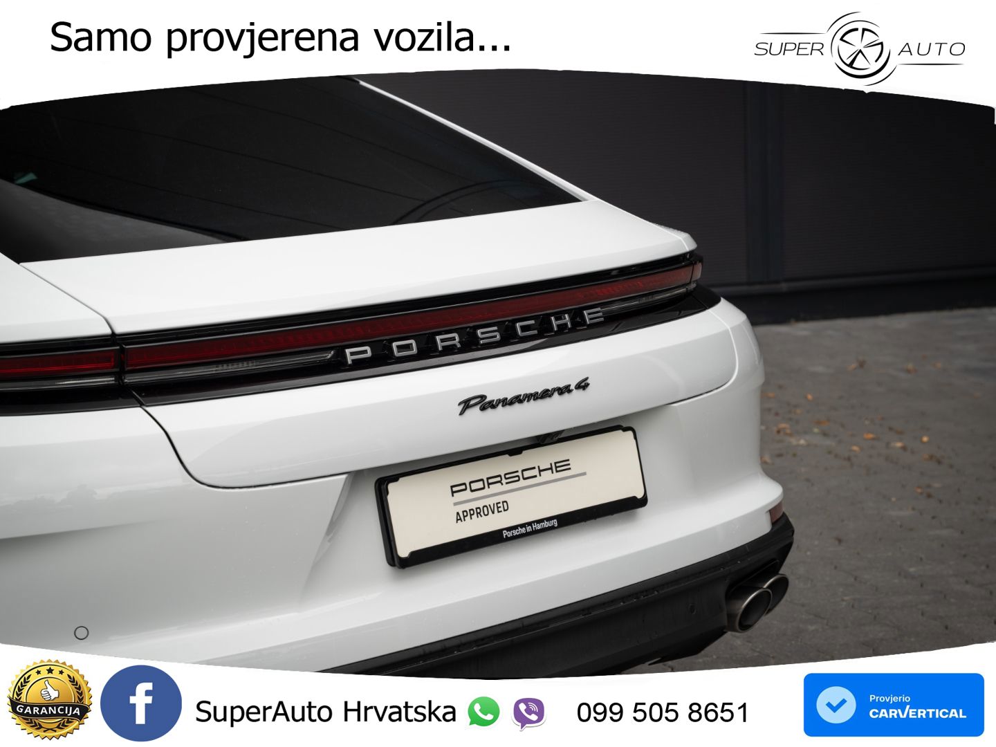 Porsche Panamera 4 2.9 V6 (470 KS) E-Hybrid PDK ACC+HEAD+4xGR SJED+360+PANO